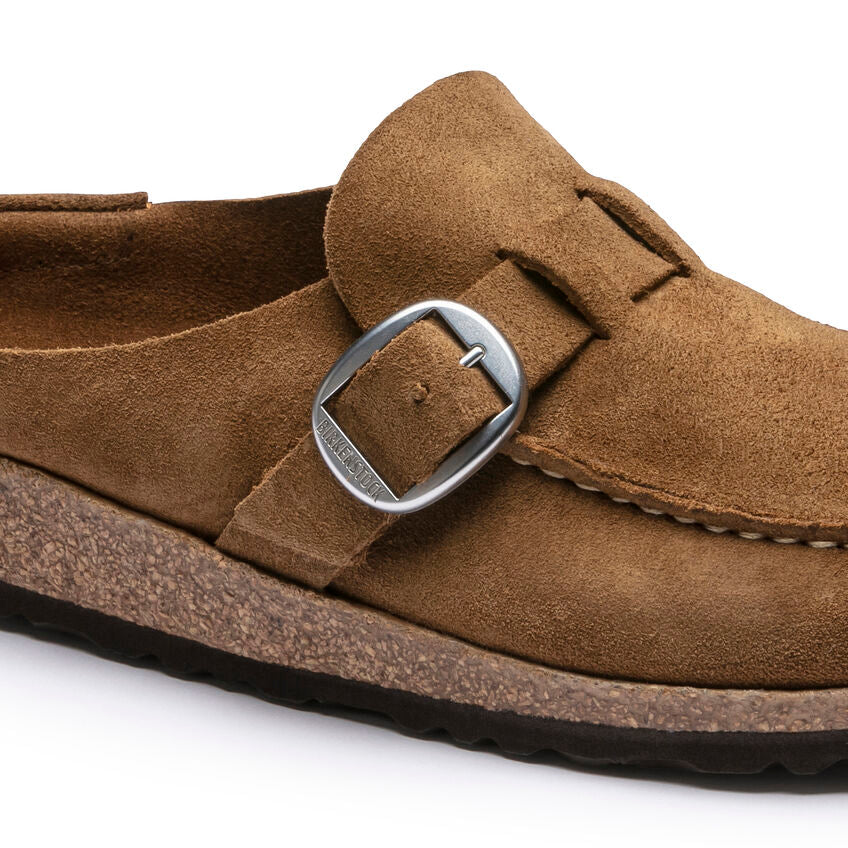 Birkenstock Women's Buckley Tea Suede Leather Clogs - Image 6