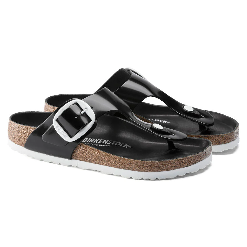 Birkenstock Women's Gizeh Big Buckle Black Patent 1023841 - Image 4