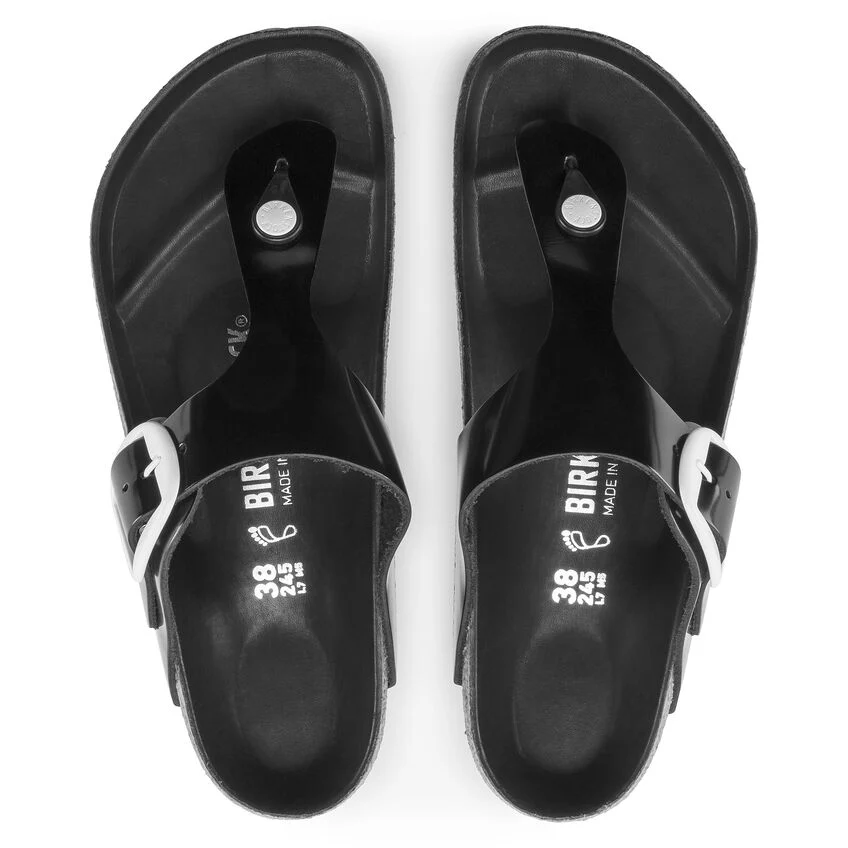 Birkenstock Women's Gizeh Big Buckle Black Patent 1023841 - Image 5