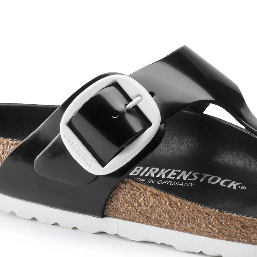 Birkenstock Women's Gizeh Big Buckle Black Patent 1023841 - Image 6