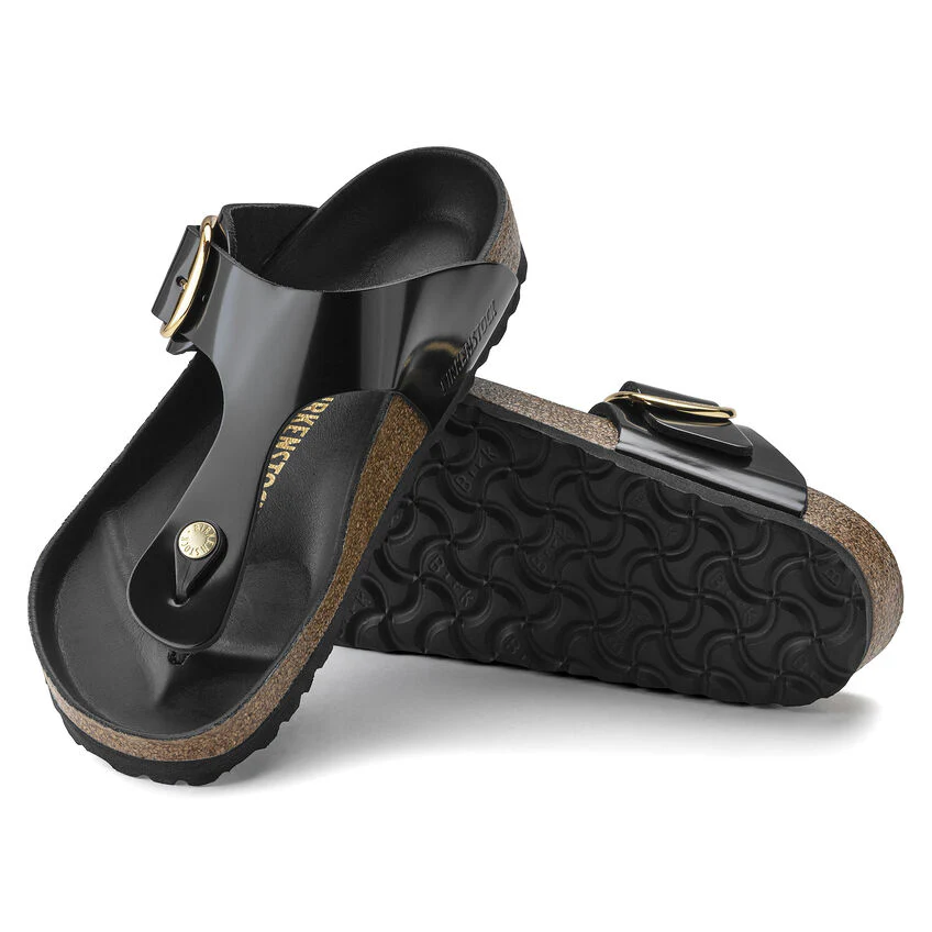 Birkenstock Women's Gizeh Big Buckle High Shine Black