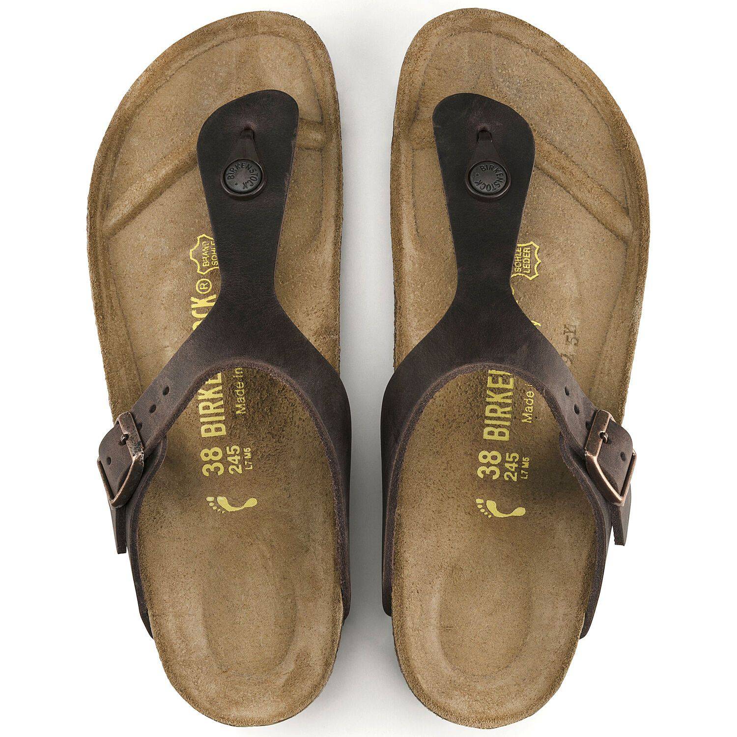 Birkenstock Women's Gizeh Habana Leather Sandal 0743831 - Image 2