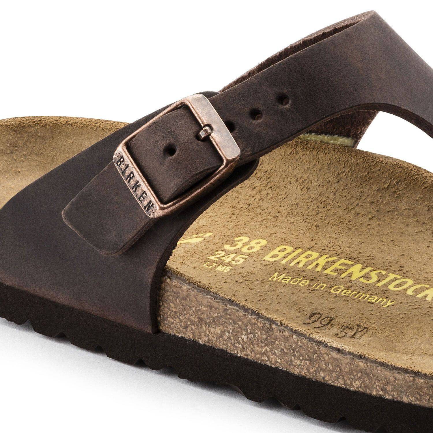 Birkenstock Women's Gizeh Habana Leather Sandal 0743831 - Image 6