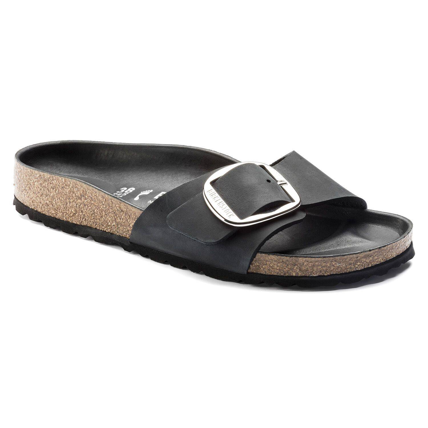 Birkenstock Women's Madrid Big Buckle Black 1006523 - Image 5
