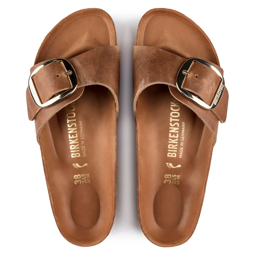 Birkenstock Women's Madrid Big Buckle Cognac 1006525 - Image 5