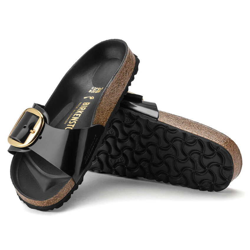 Birkenstock Women's Madrid Big Buckle High Shine Black 1022541