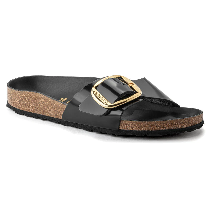 Birkenstock Women's Madrid Big Buckle High Shine Black 1022541 - Image 2