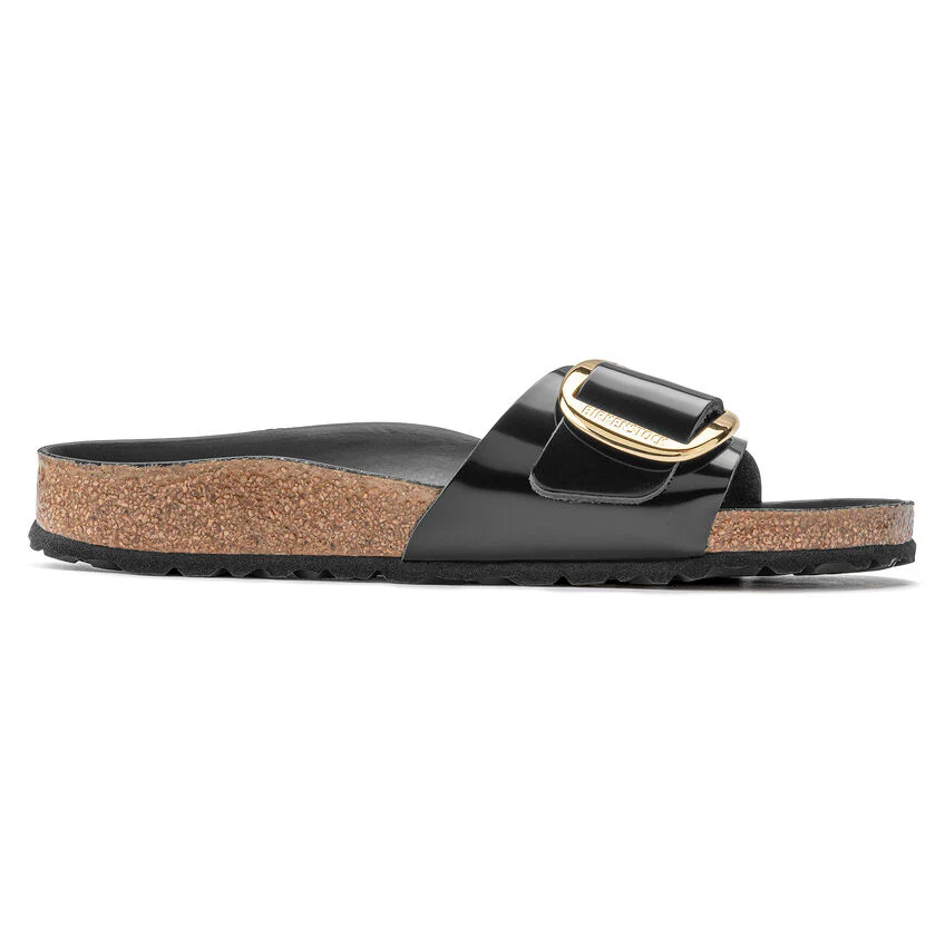 Birkenstock Women's Madrid Big Buckle High Shine Black 1022541 - Image 3