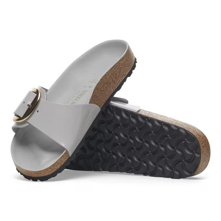 Birkenstock Women's Madrid Big Buckle High Shine Stone Coin