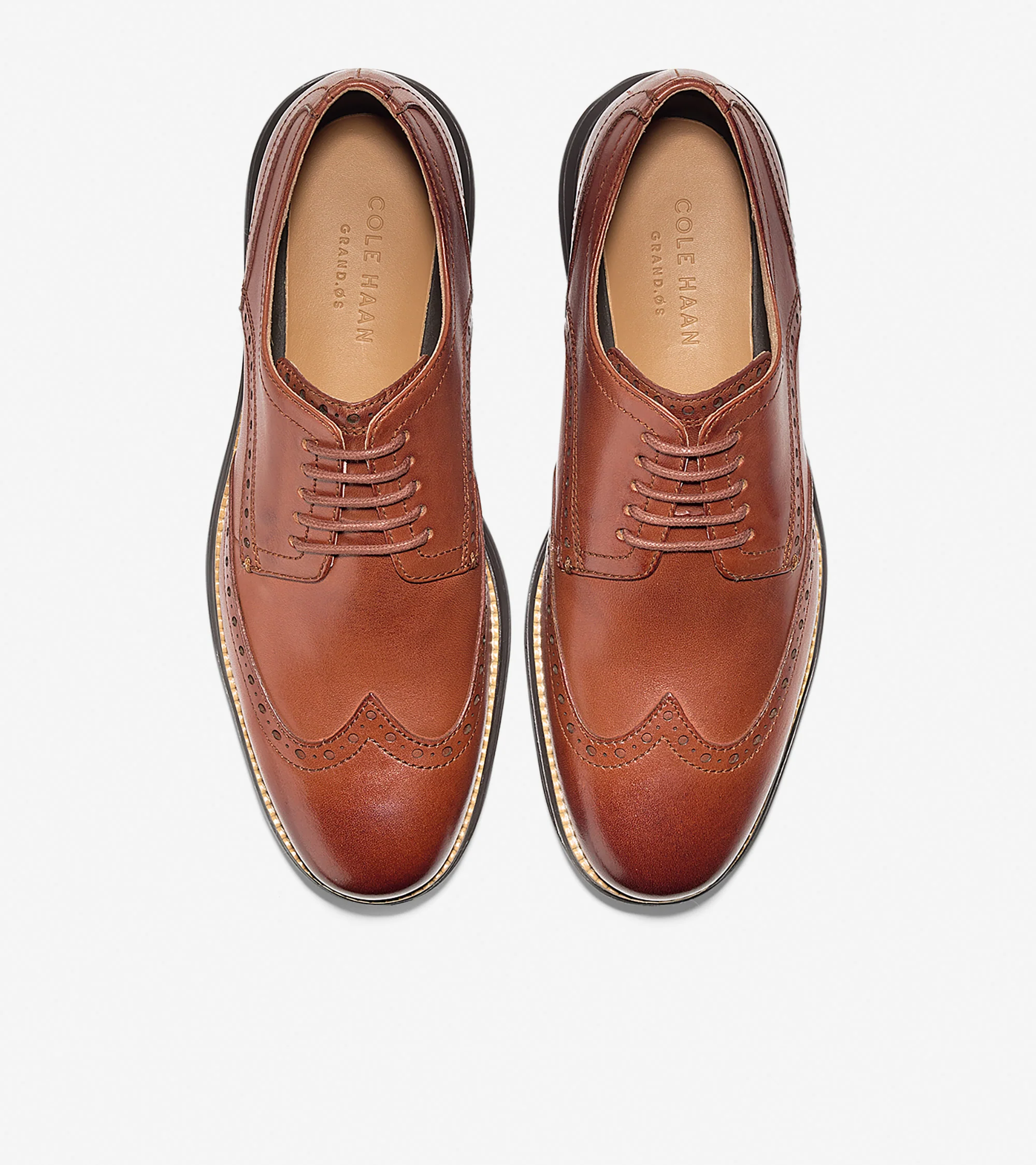 Cole Haan Men's Original Grand Wingtip Oxford Woodbury Java C26472 - Image 5