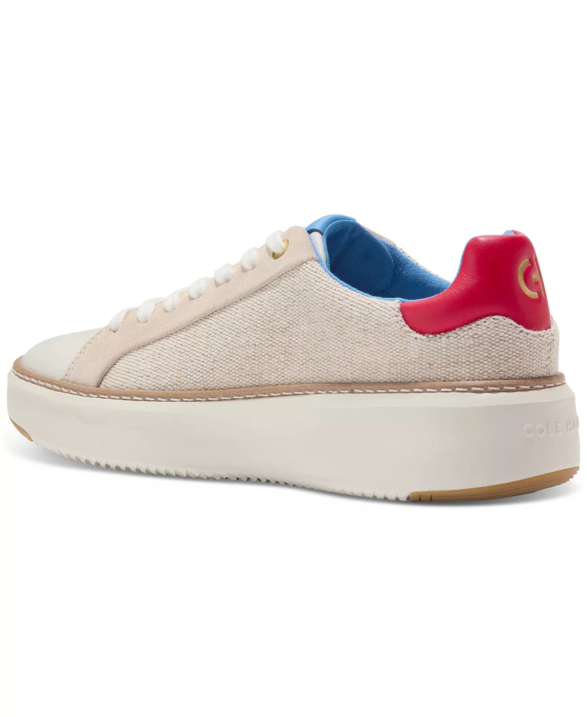 Cole Haan Women’s GrandPro Topspin Natural Canvas Ivory Goji W30034 - Image 3