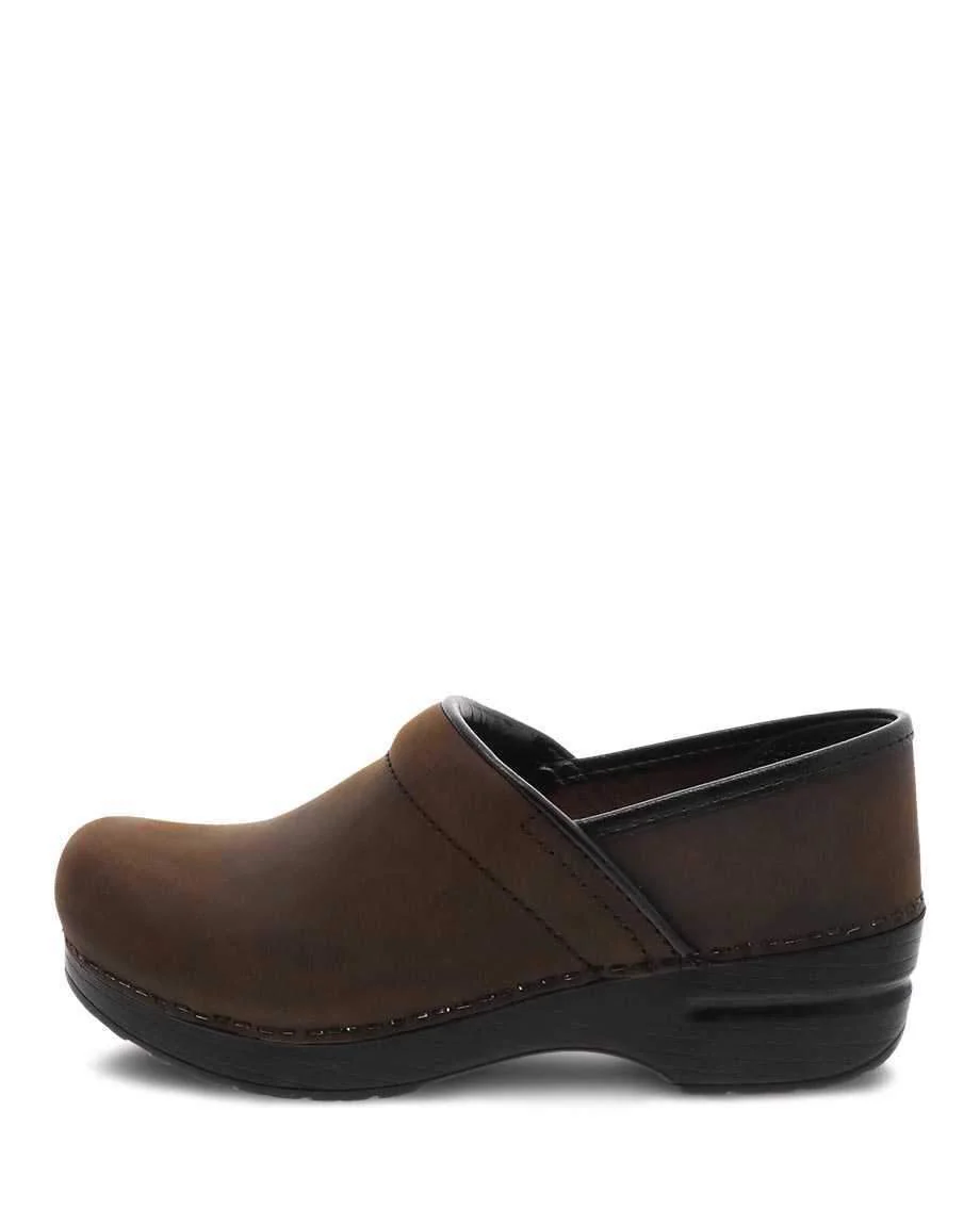 Dansko Unisex Professional Antique Brown Black Oiled Leather Clog - Image 4