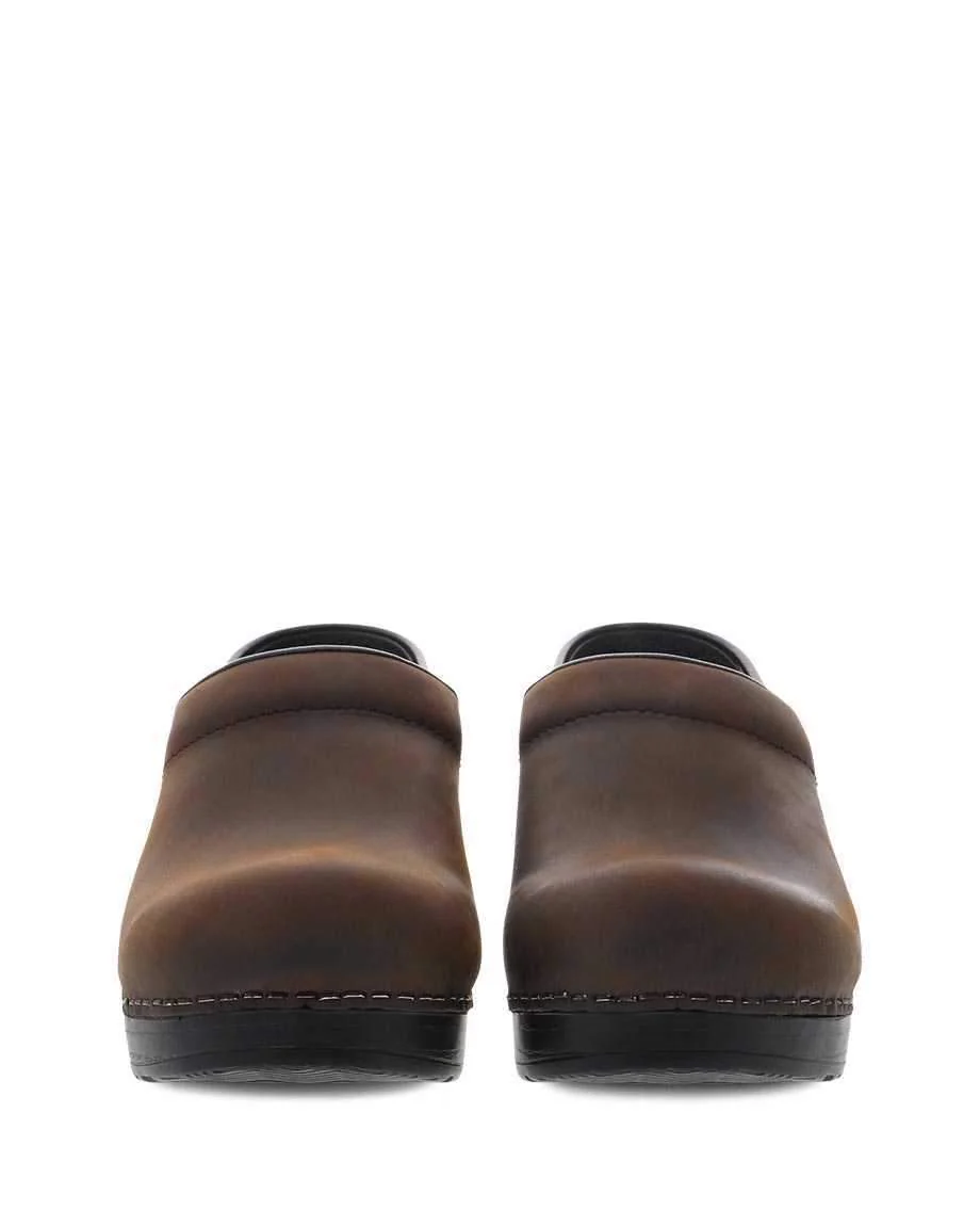 Dansko Unisex Professional Antique Brown Black Oiled Leather Clog - Image 5