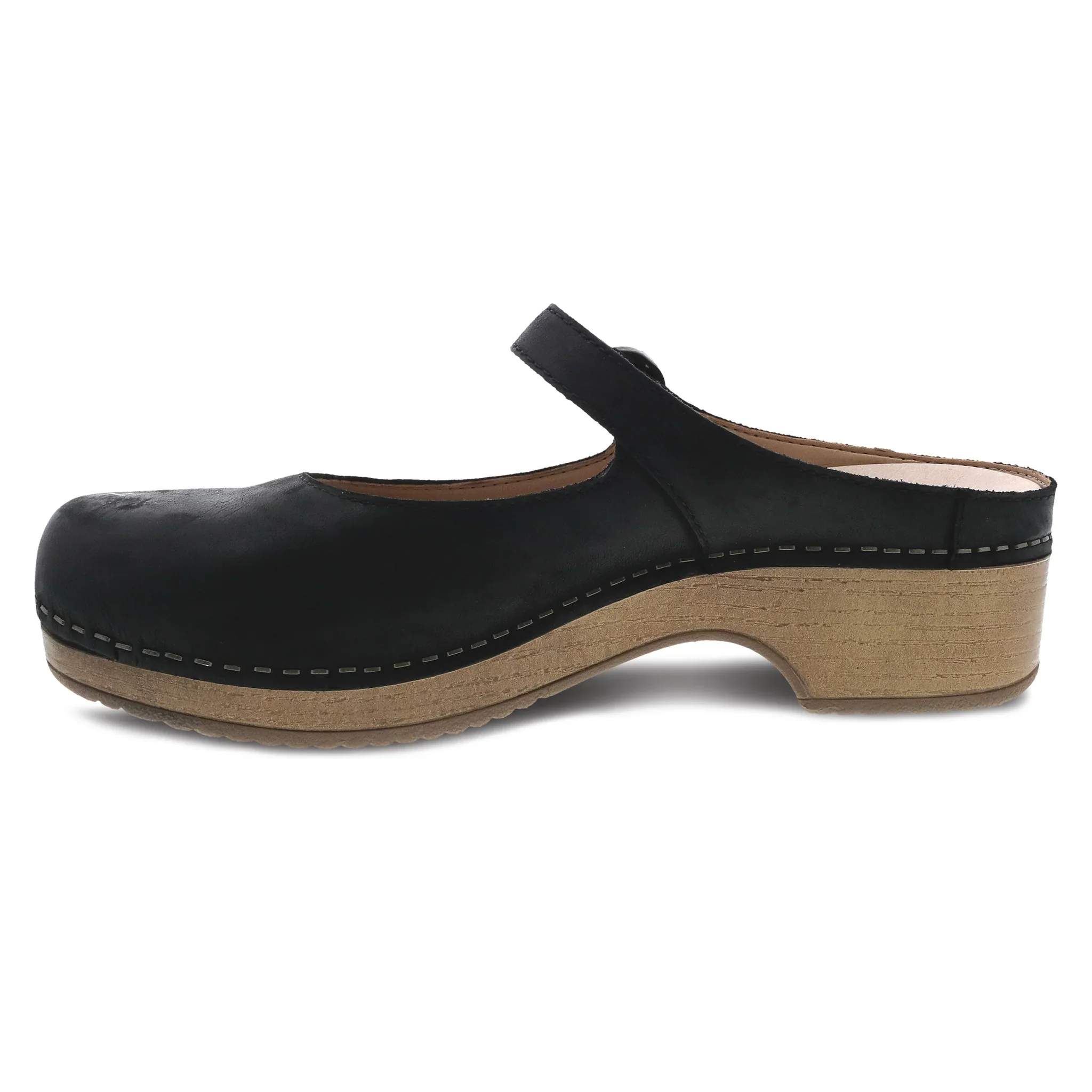 Dansko Women’s Bria Burnished Nubuck Black - Image 2