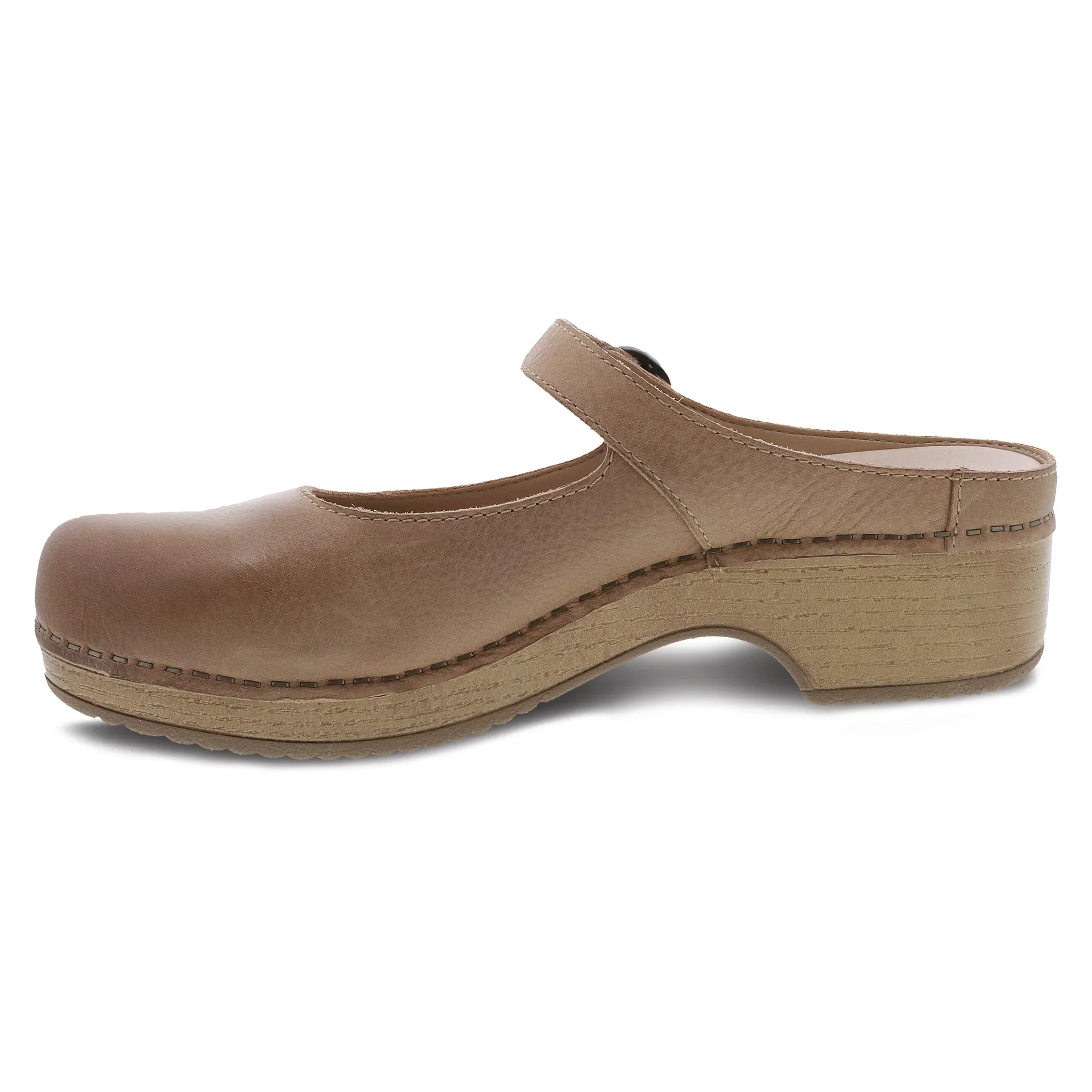 Dansko Women’s Bria Burnished Nubuck Tan - Image 2
