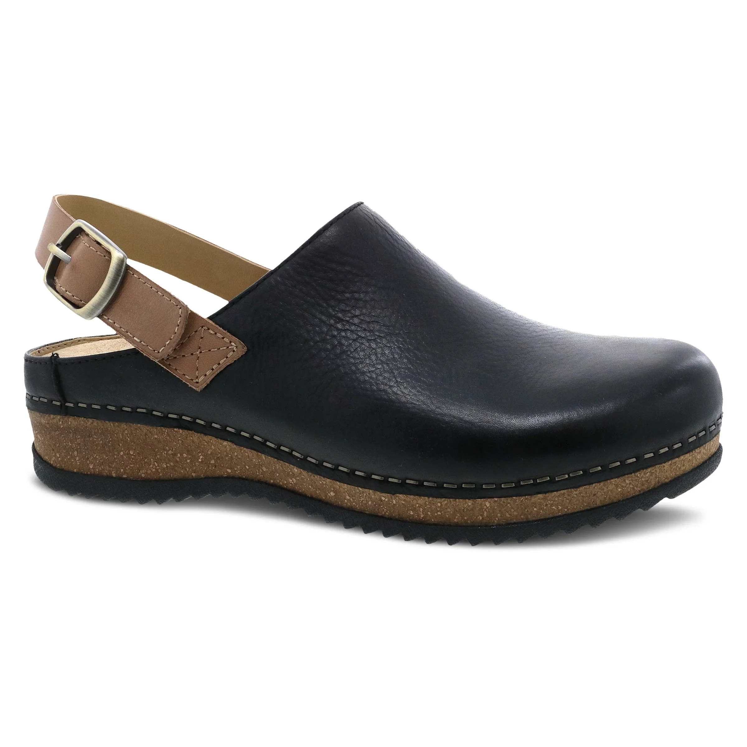 Dansko Women's Merrin Clog Waxy Milled Black