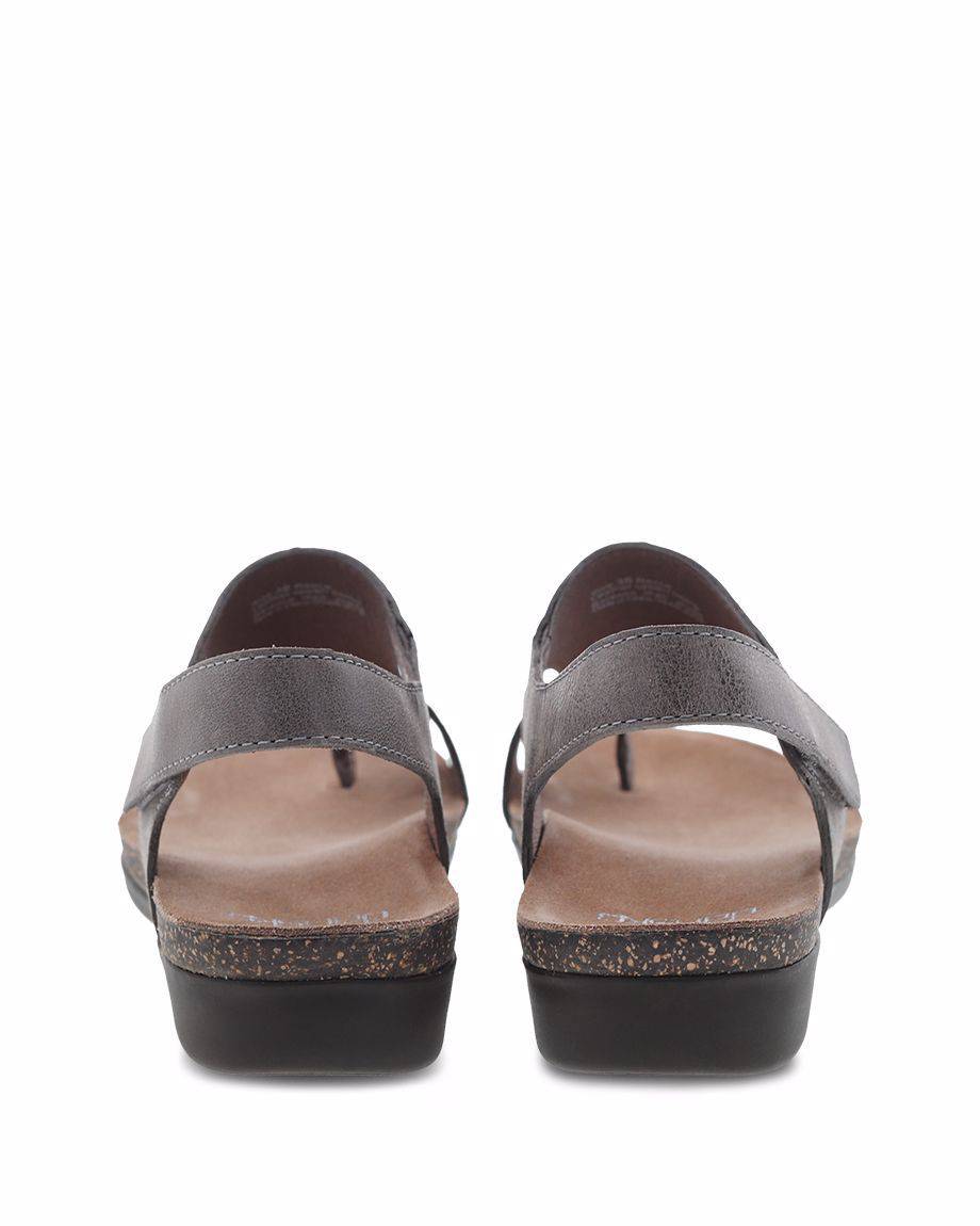 Dansko Women's Reece Stone Waxy Burnished Sandal - Image 4