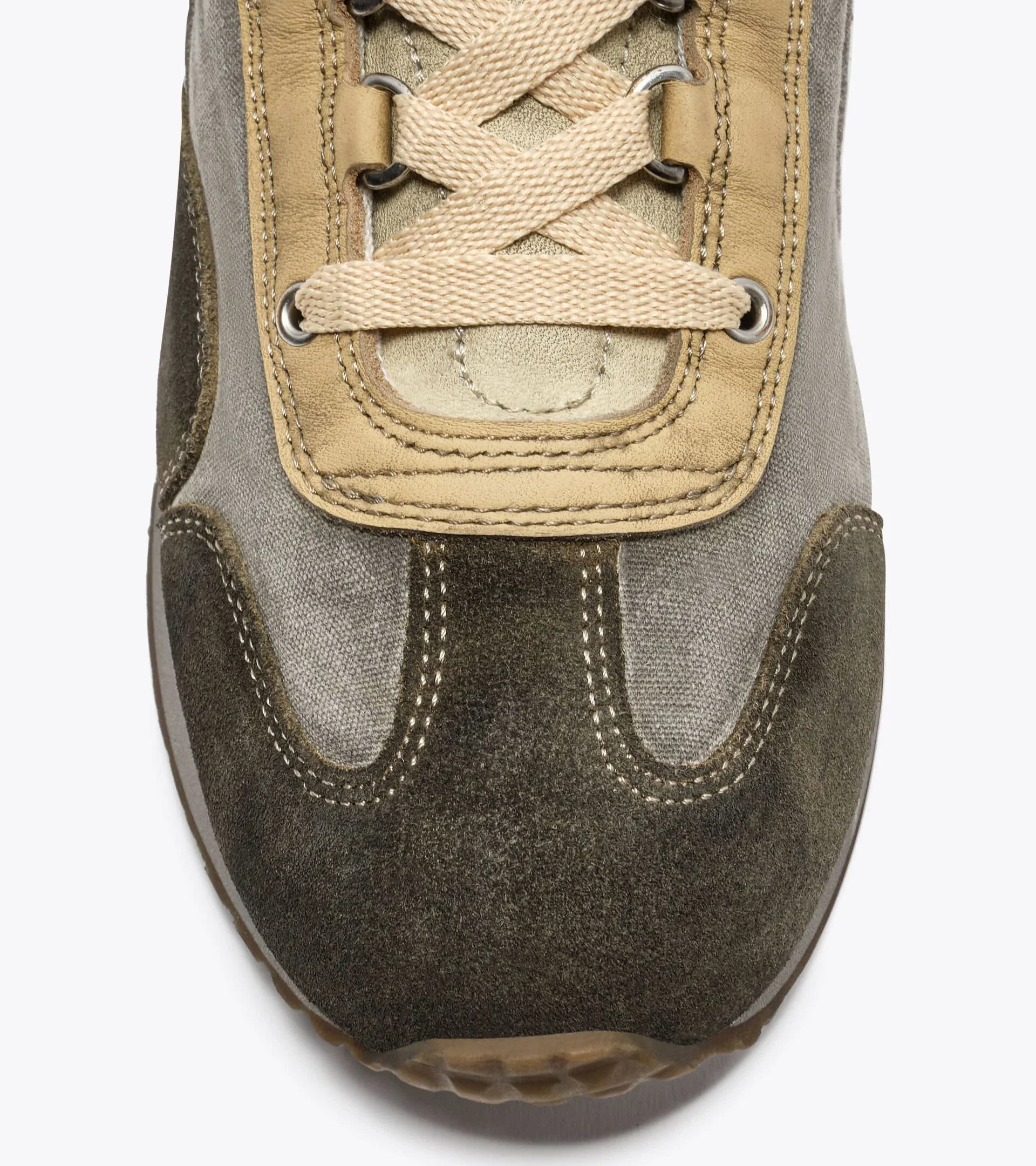 Diadora Heritage Men's Equipe Dirty SW EVO Beige Dew - Image 4