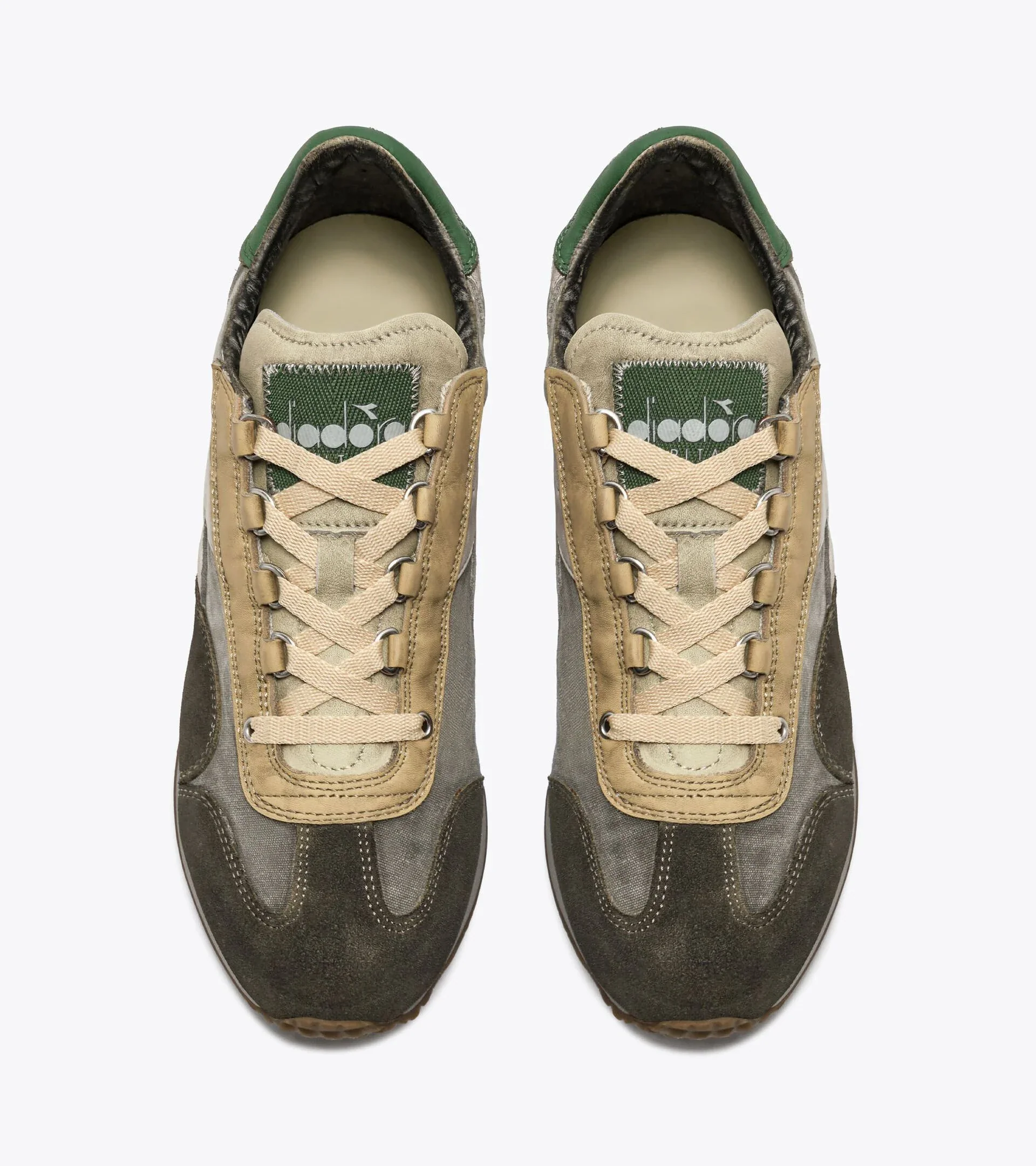 Diadora Heritage Men's Equipe Dirty SW EVO Beige Dew - Image 6