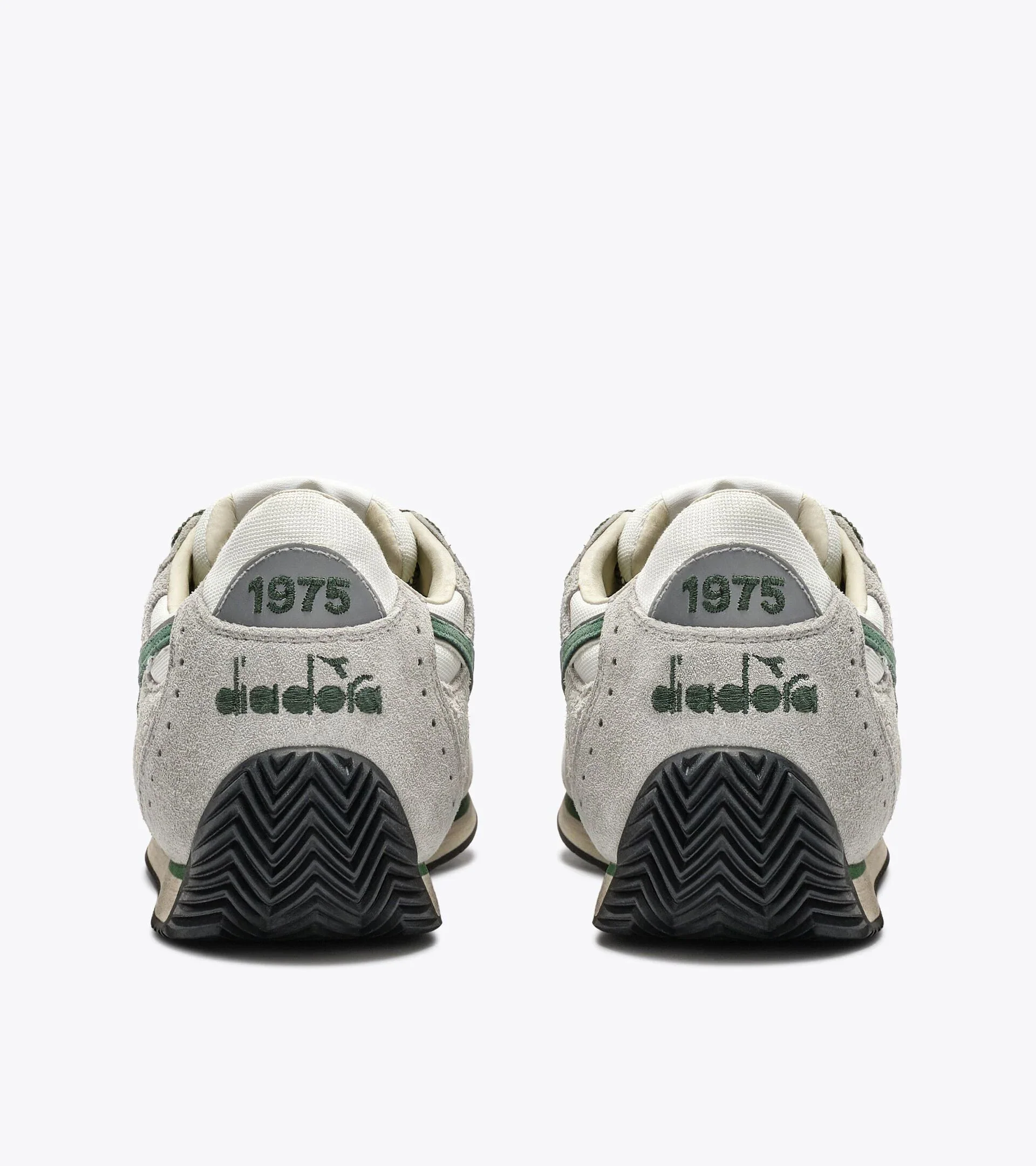 Diadora Heritage Men's Equipe Revenge Used White Gray Limestone - Image 6