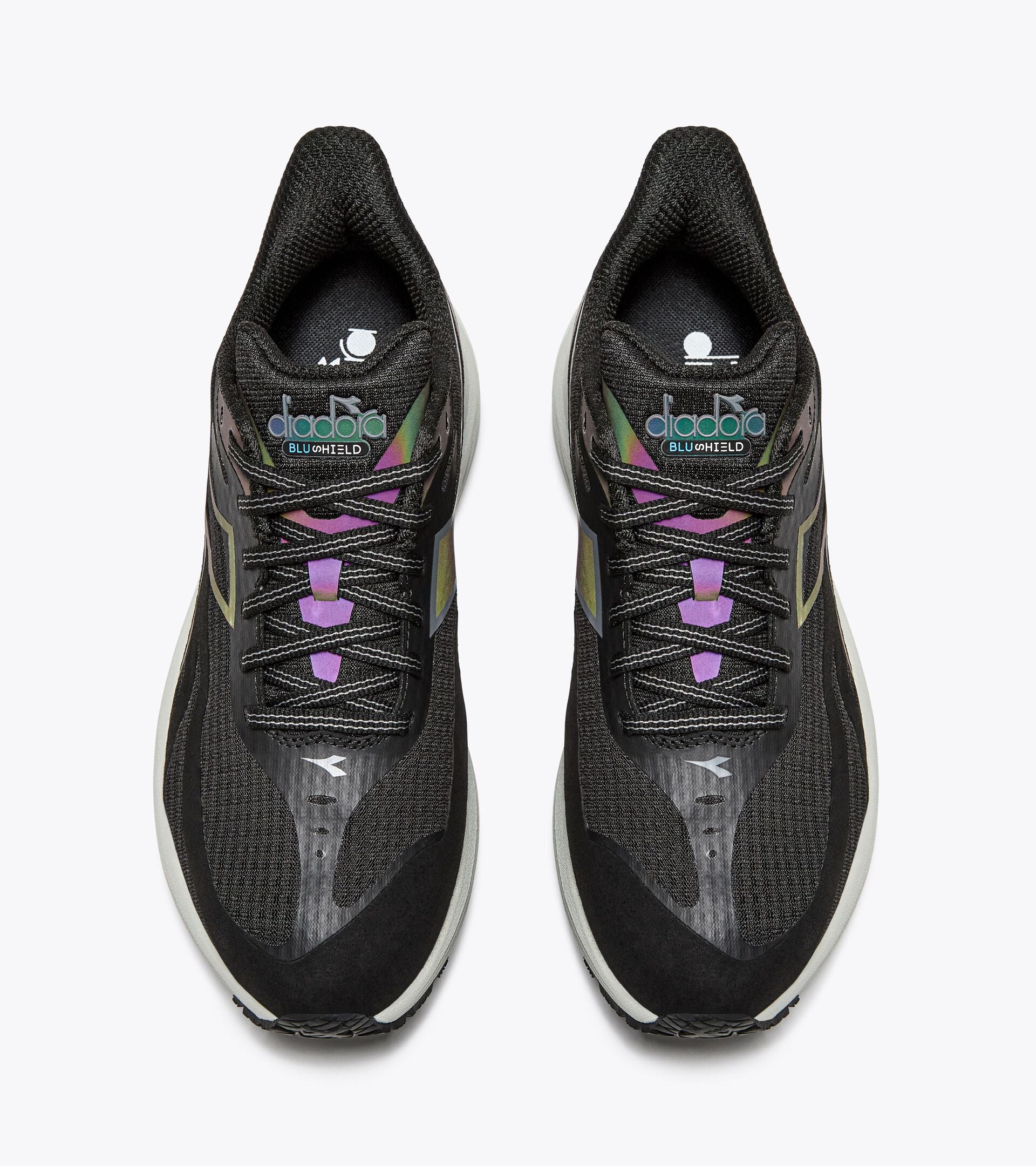 Diadora Women's Mythos Blushield 9 Vortice HIP Black Silver - Image 2