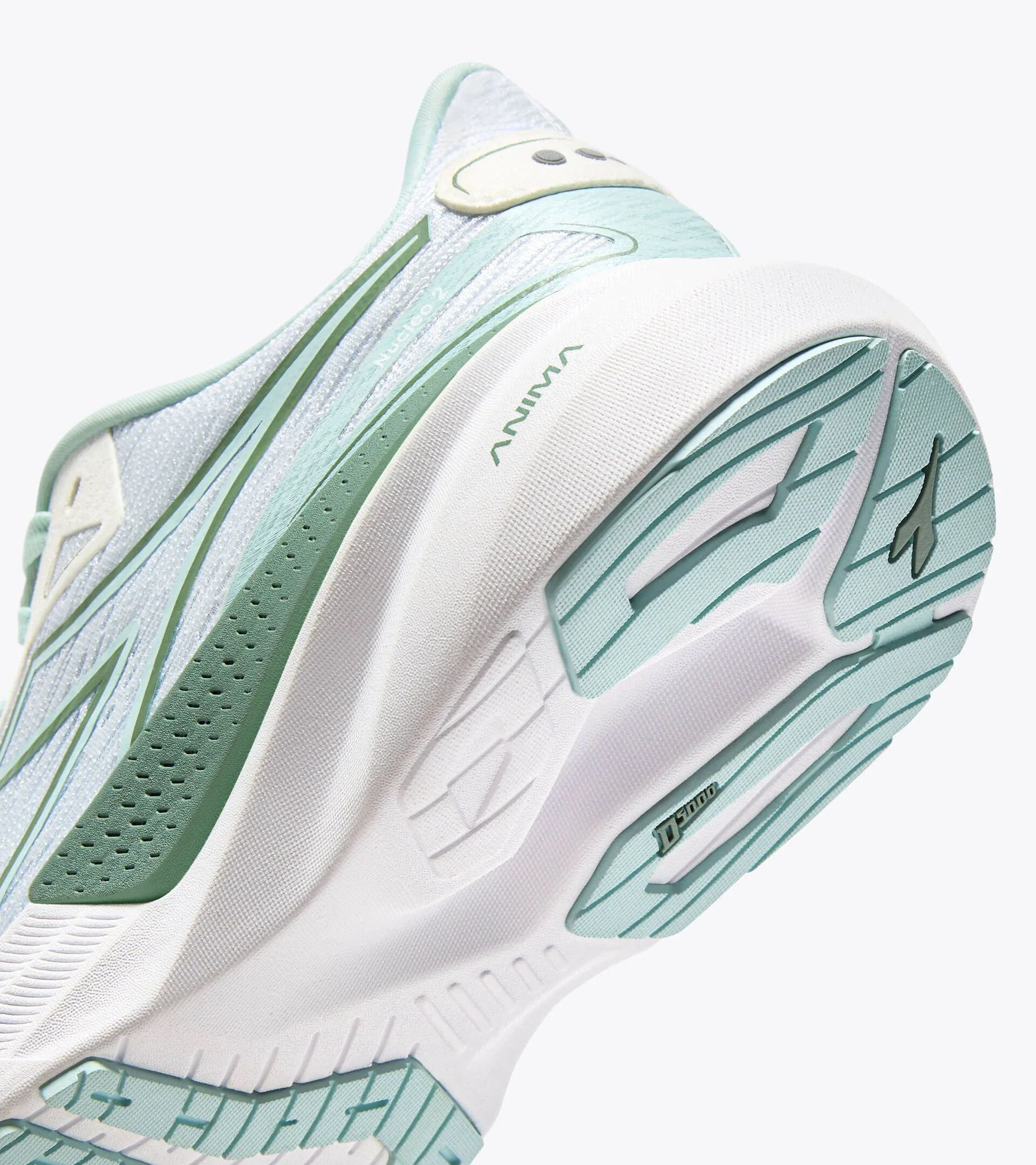 Diadora Women's Nucleo 2 White Pastel Blue - Image 4