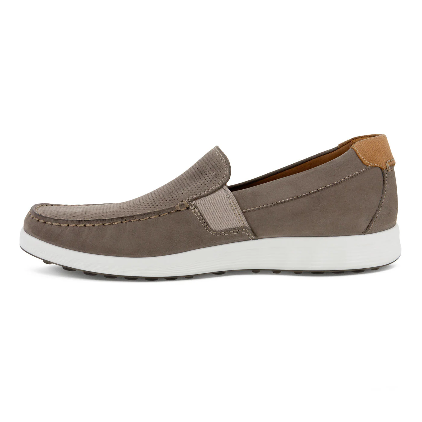 Ecco Men’s Lite Moc Slip On Warm Grey Cognac 54050458267 - Image 3