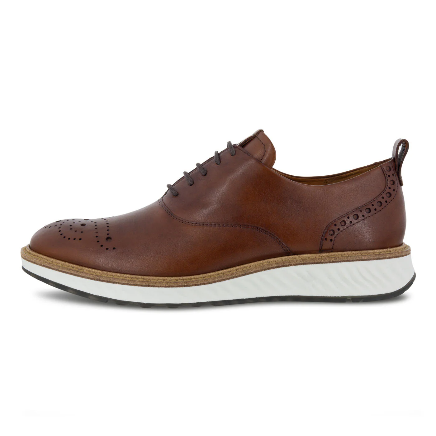 Ecco Men's St 1 Hybrid Oxford Wing Shoe Cognac 83684401053 - Image 3