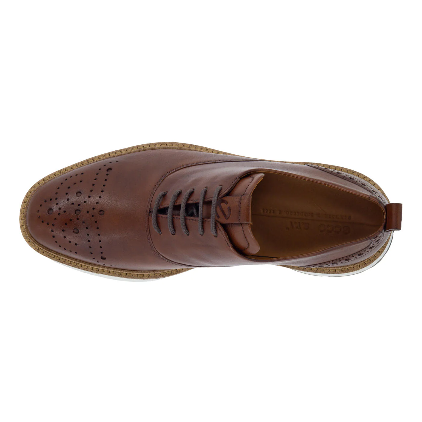 Ecco Men's St 1 Hybrid Oxford Wing Shoe Cognac 83684401053 - Image 8