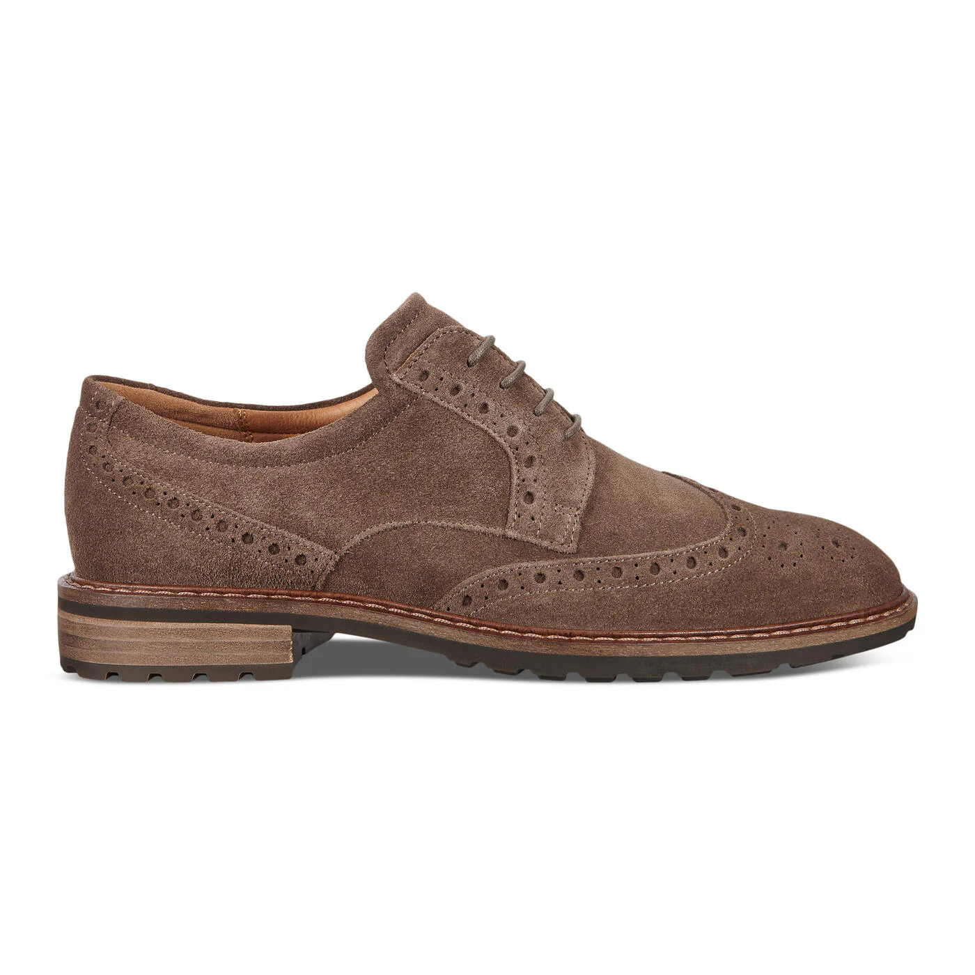 Ecco Men's Vitrus Wing Tip Tie Dark Grey 64031405559 - Image 4