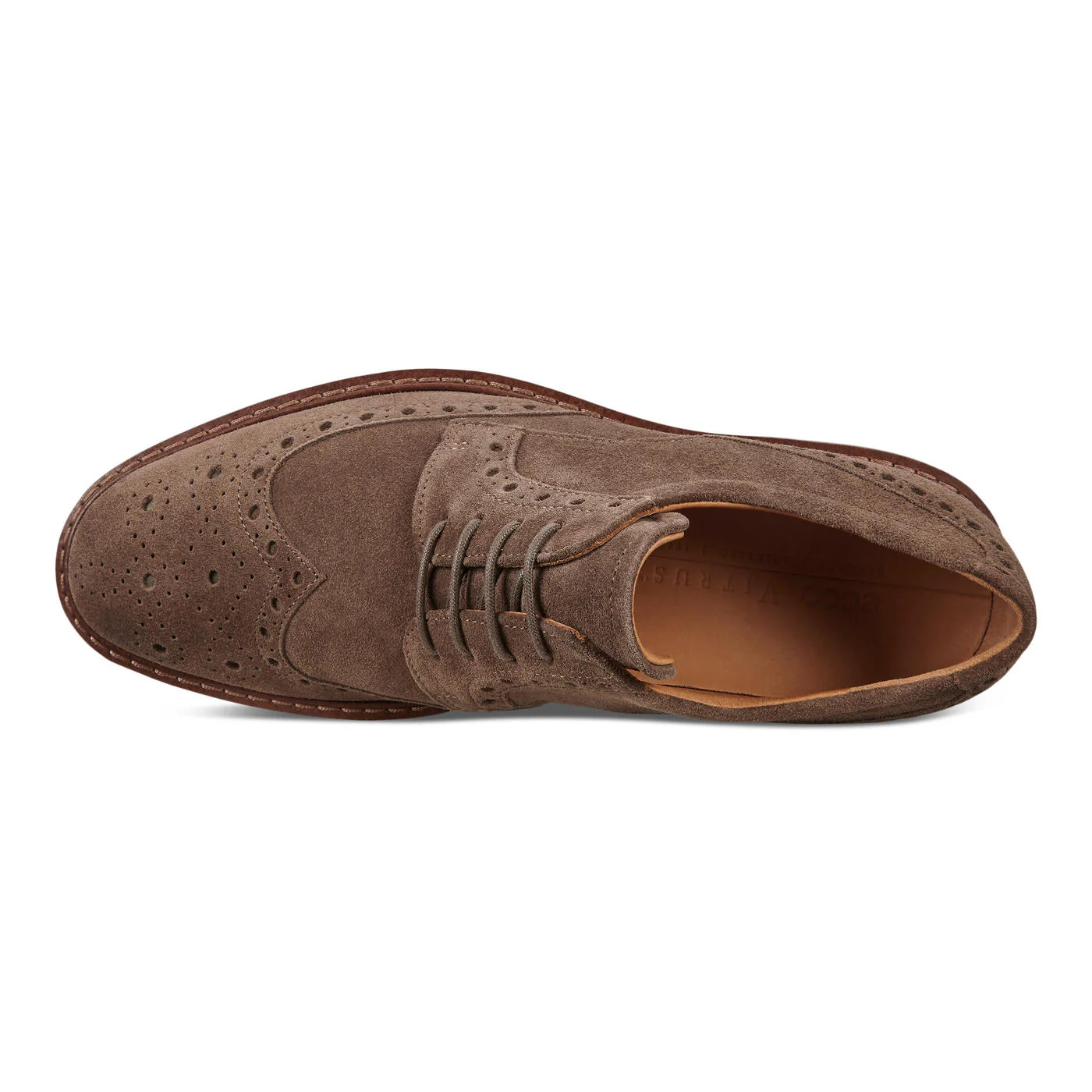 Ecco Men's Vitrus Wing Tip Tie Dark Grey 64031405559 - Image 6