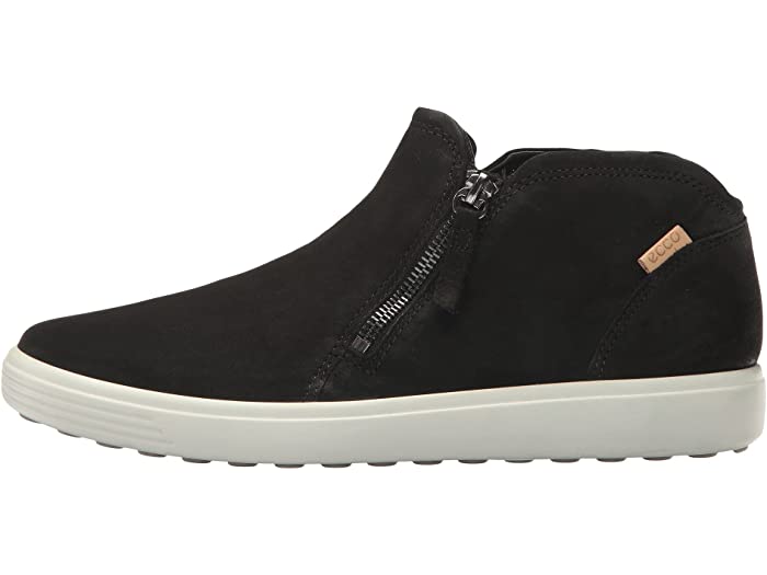 Ecco Women's Soft 7 Black Powder Zip Bootie 43024350263 - Image 4