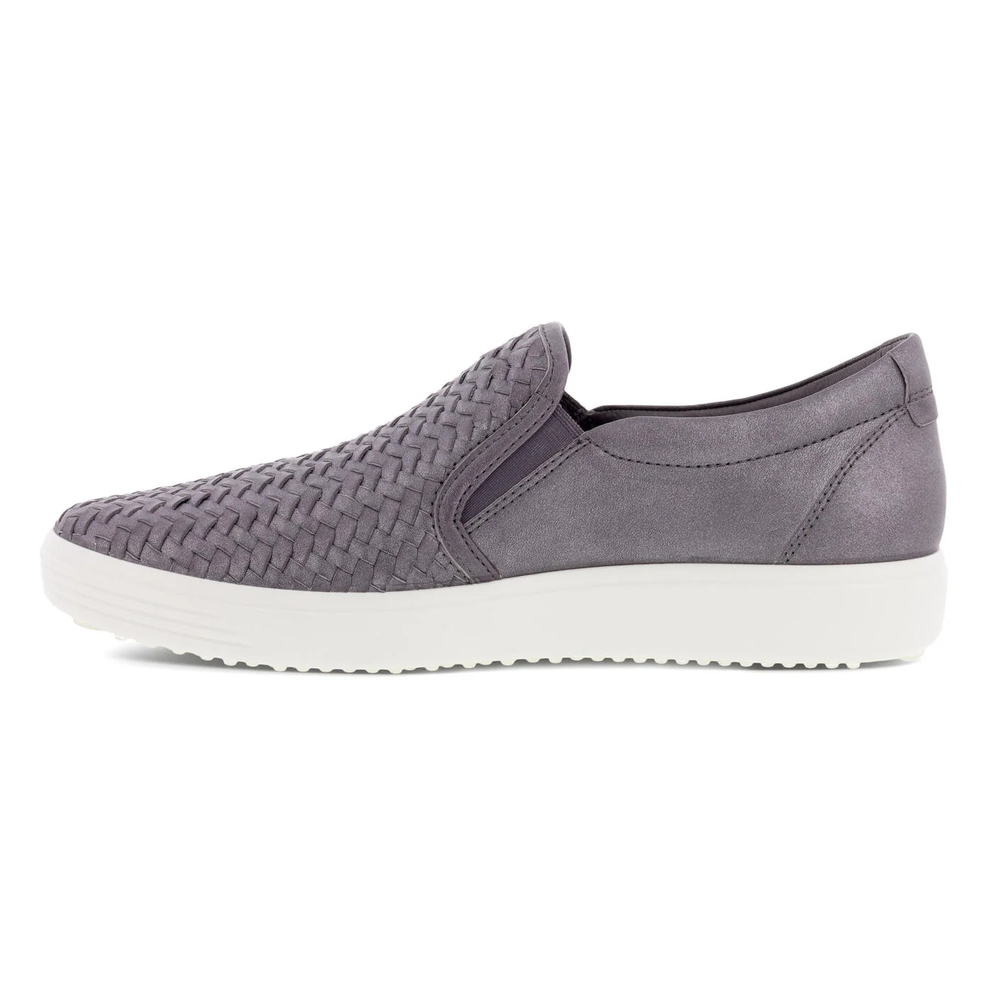 Ecco Women's Soft 7 Woven Slip On 2.0 Gravity Metallic 47011360105 - Image 5