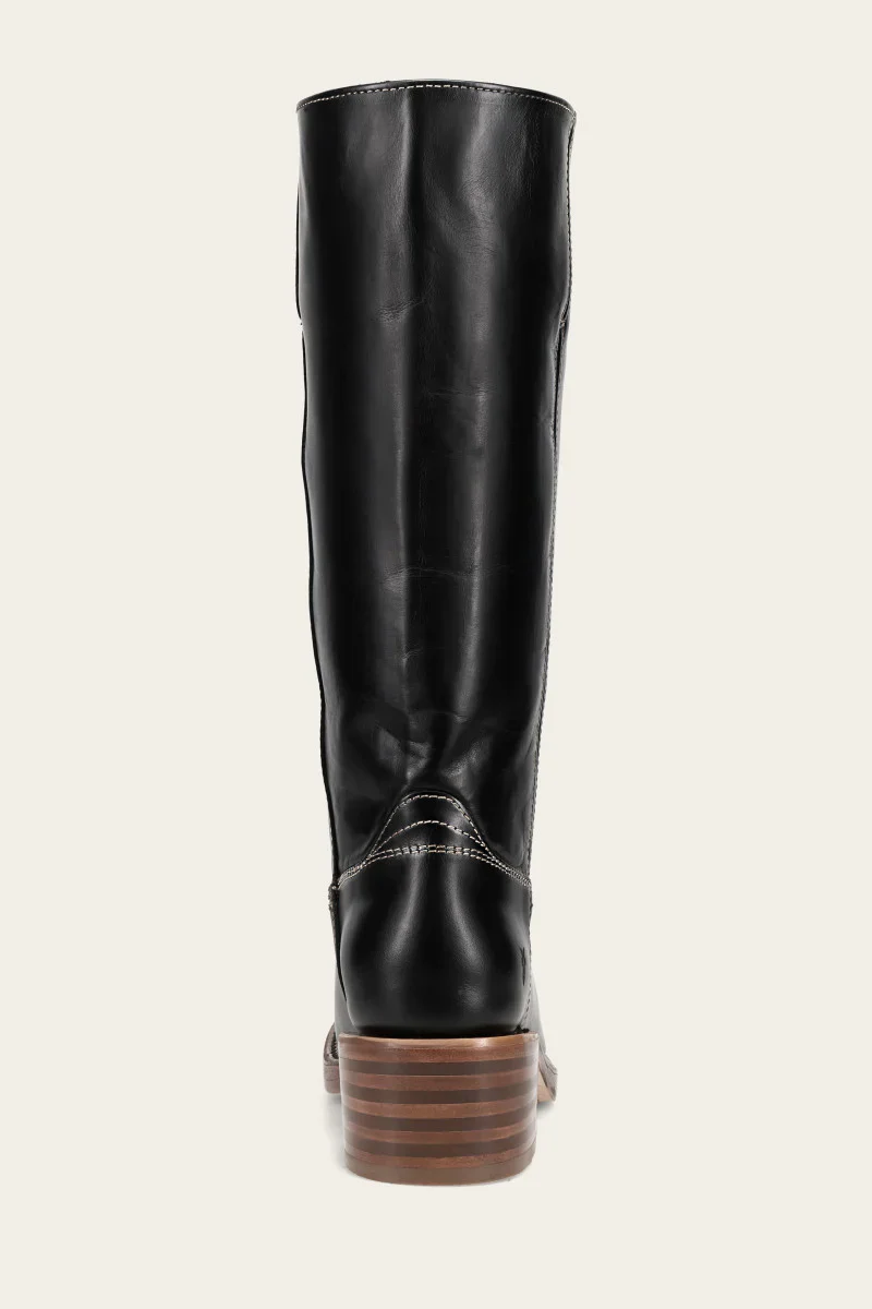 Frye Women's Campus 14L Wide Calf Jet Black Extended - Image 6