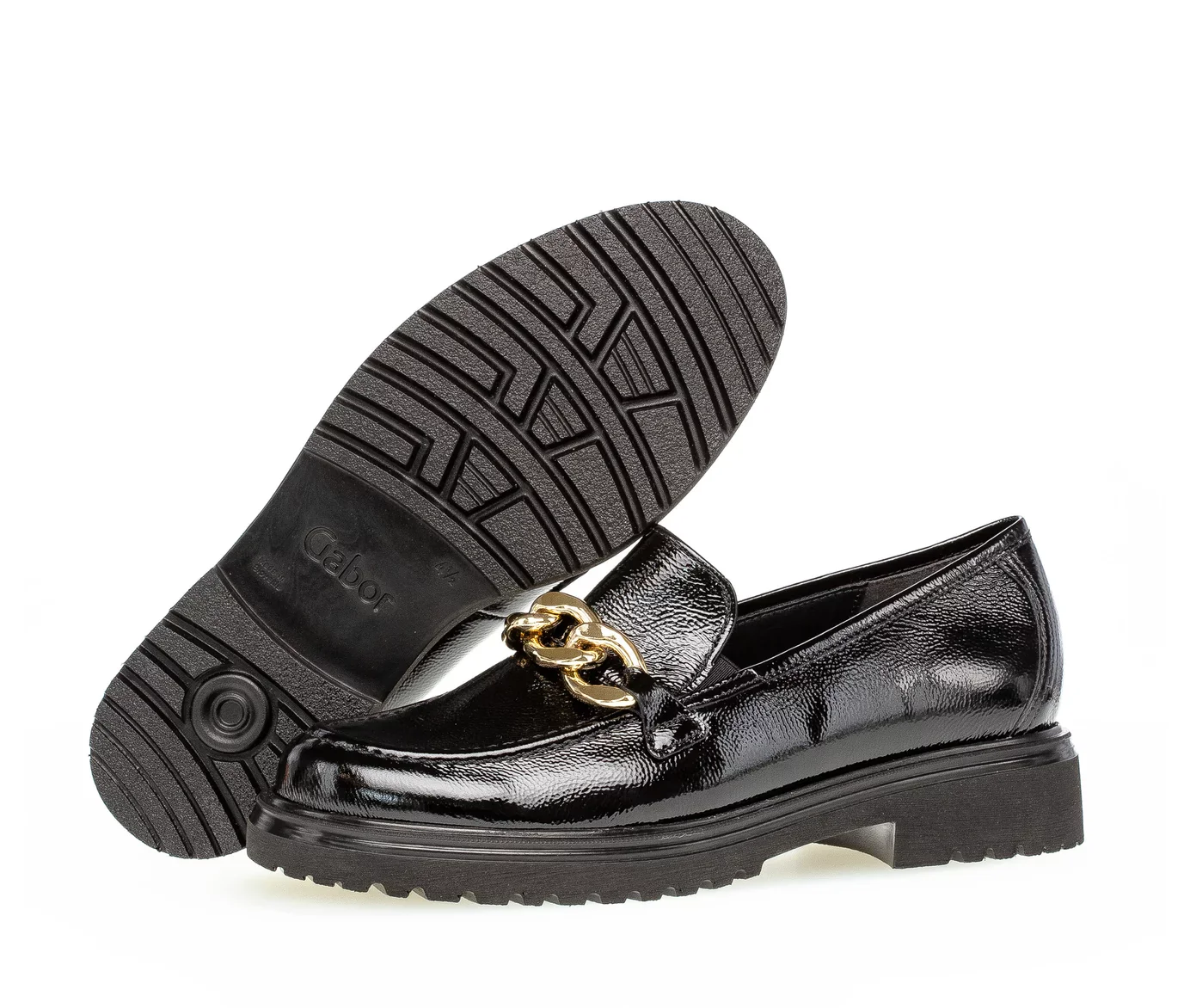 Gabor Women's Loafers 92.554.97 Wrinkle Lack Schwarz - Image 3