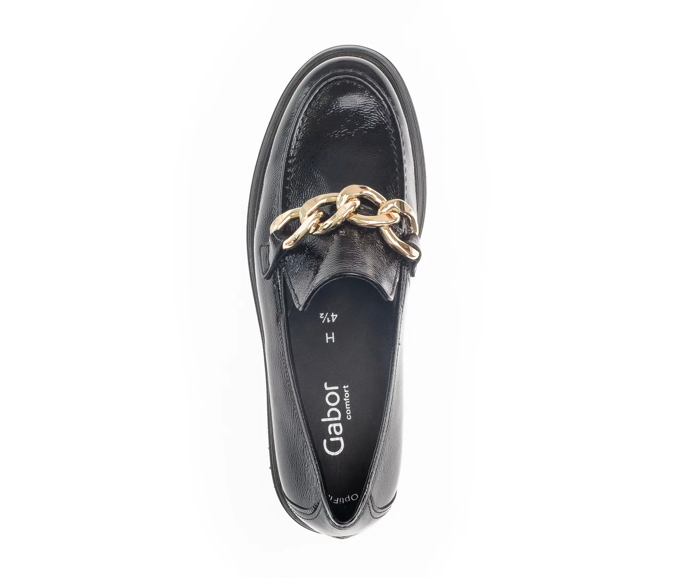 Gabor Women's Loafers 92.554.97 Wrinkle Lack Schwarz - Image 6