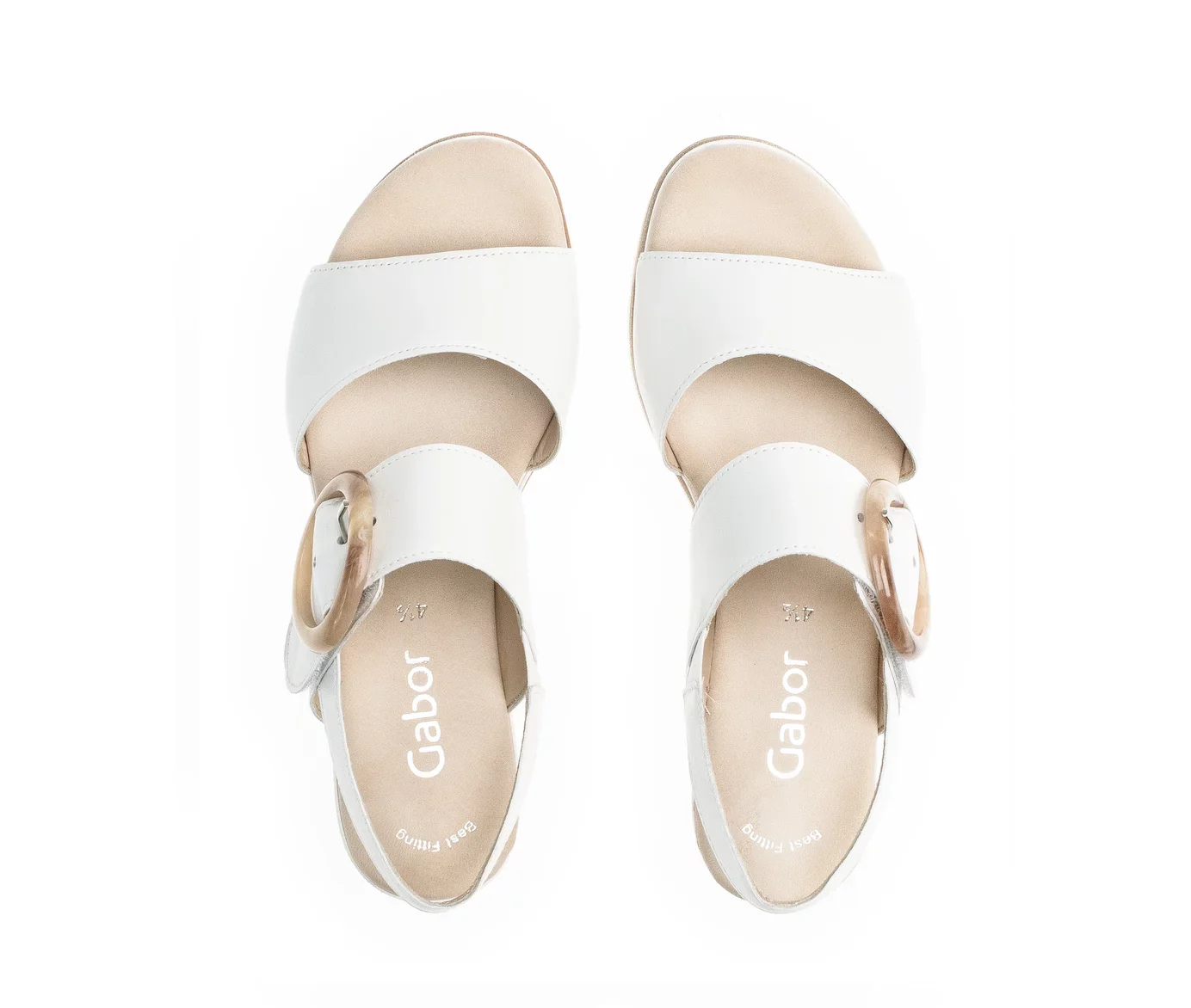 Gabor Women's Platform Sandal 84.645.21 Weiss White - Image 3