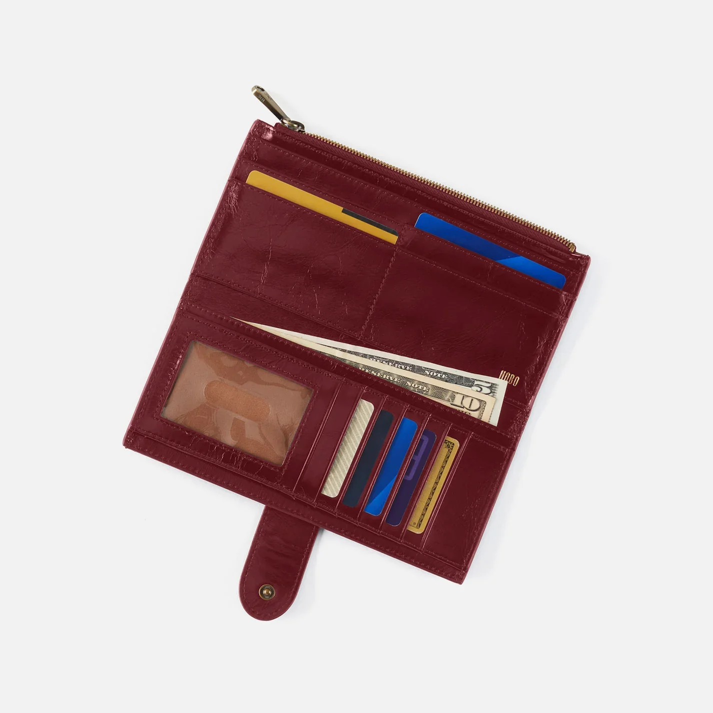 Hobo Dunn Continental Wallet Saddleberry - Image 2