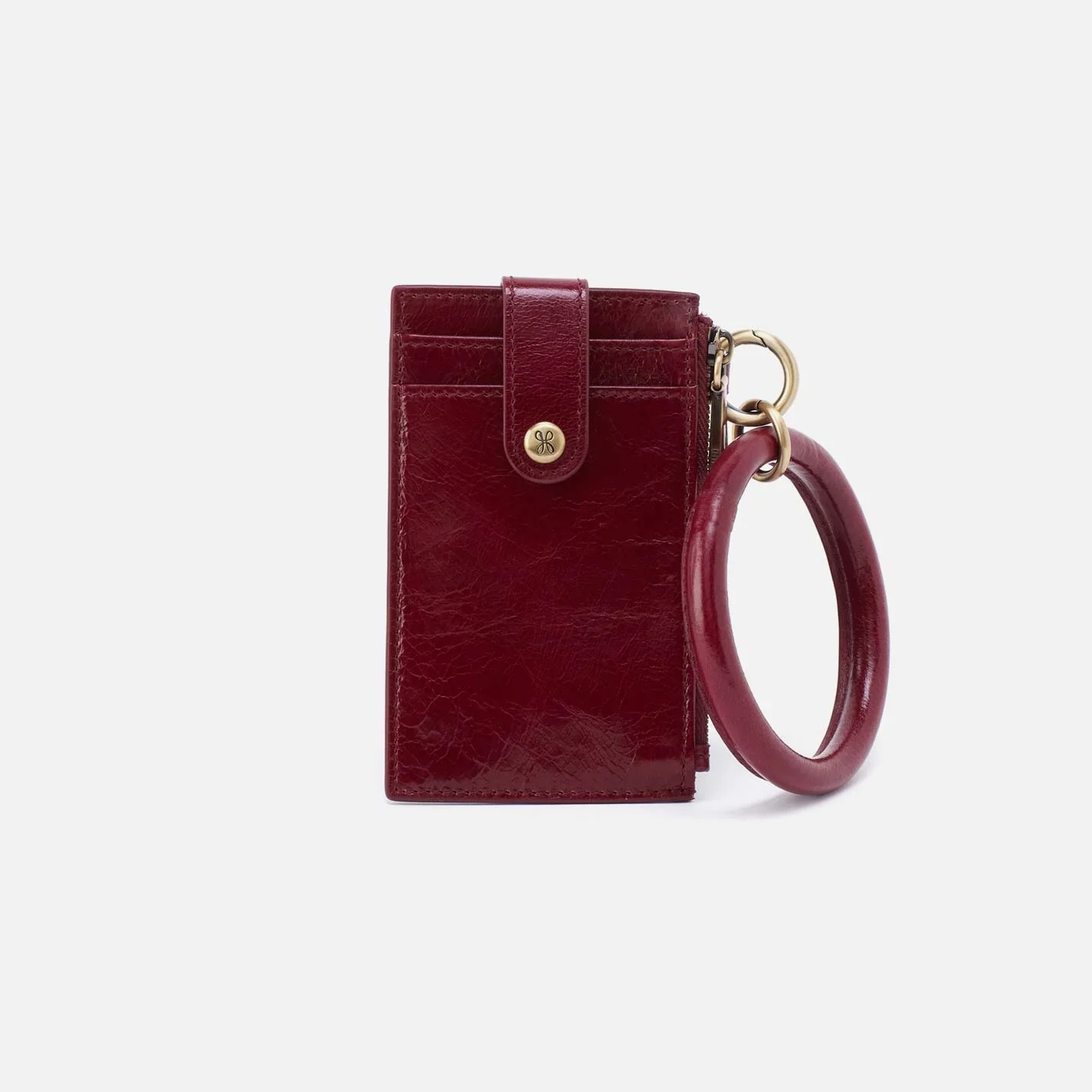 Hobo Ring Credit Card Wristlet Saddleberry