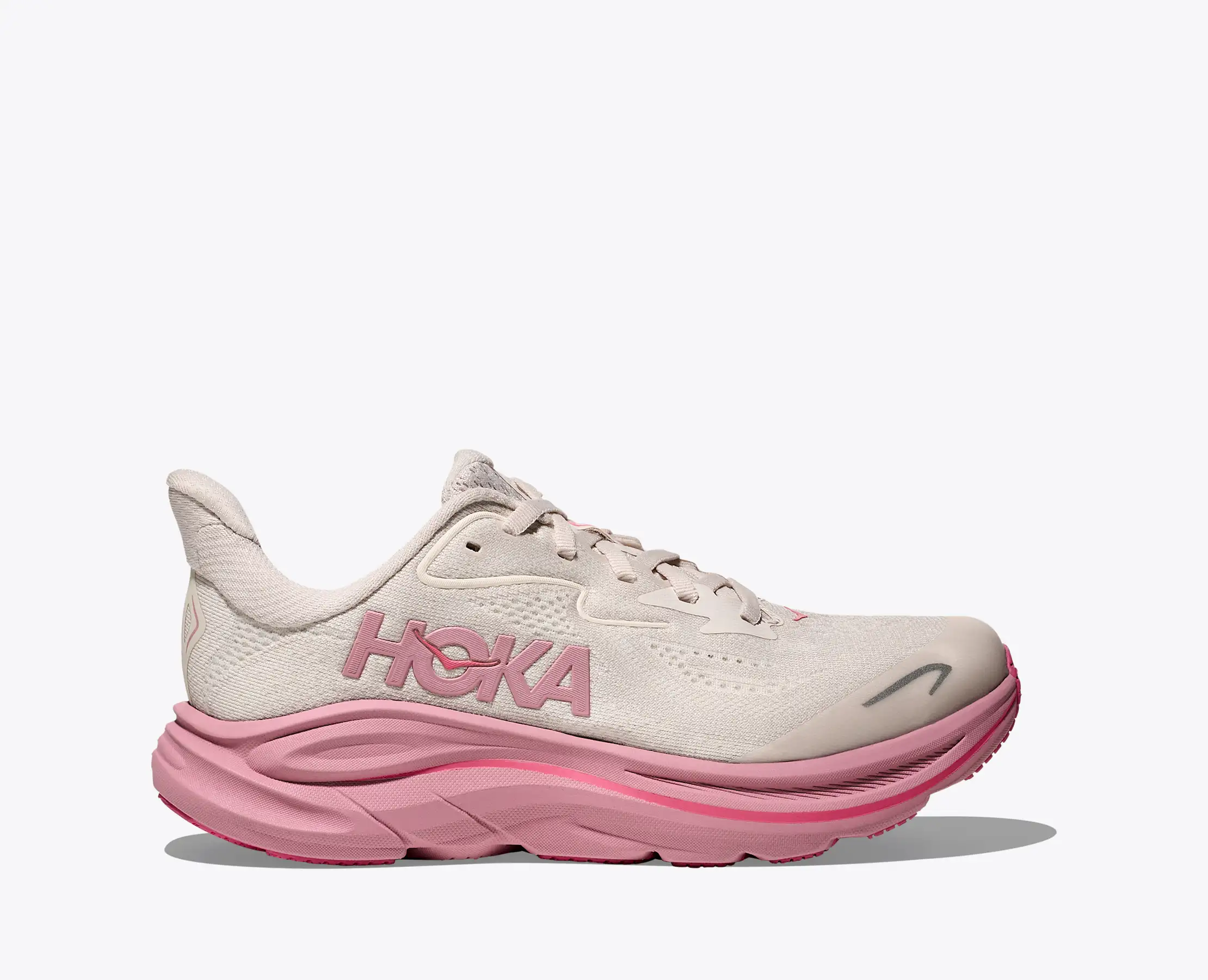 Hoka Big Kids Clifton 10 Rose Cream Dried Rose - Image 3