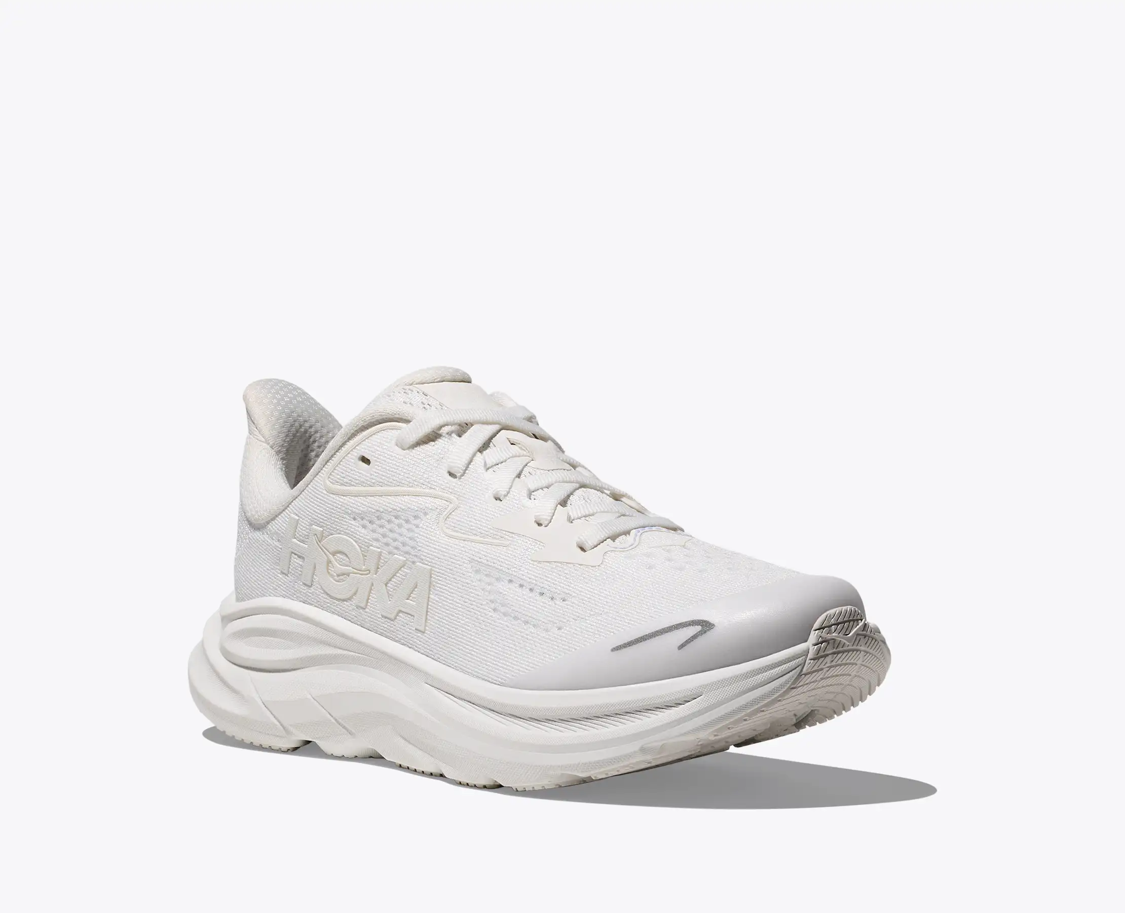 Hoka Big Kids Clifton 10 White White - Image 2