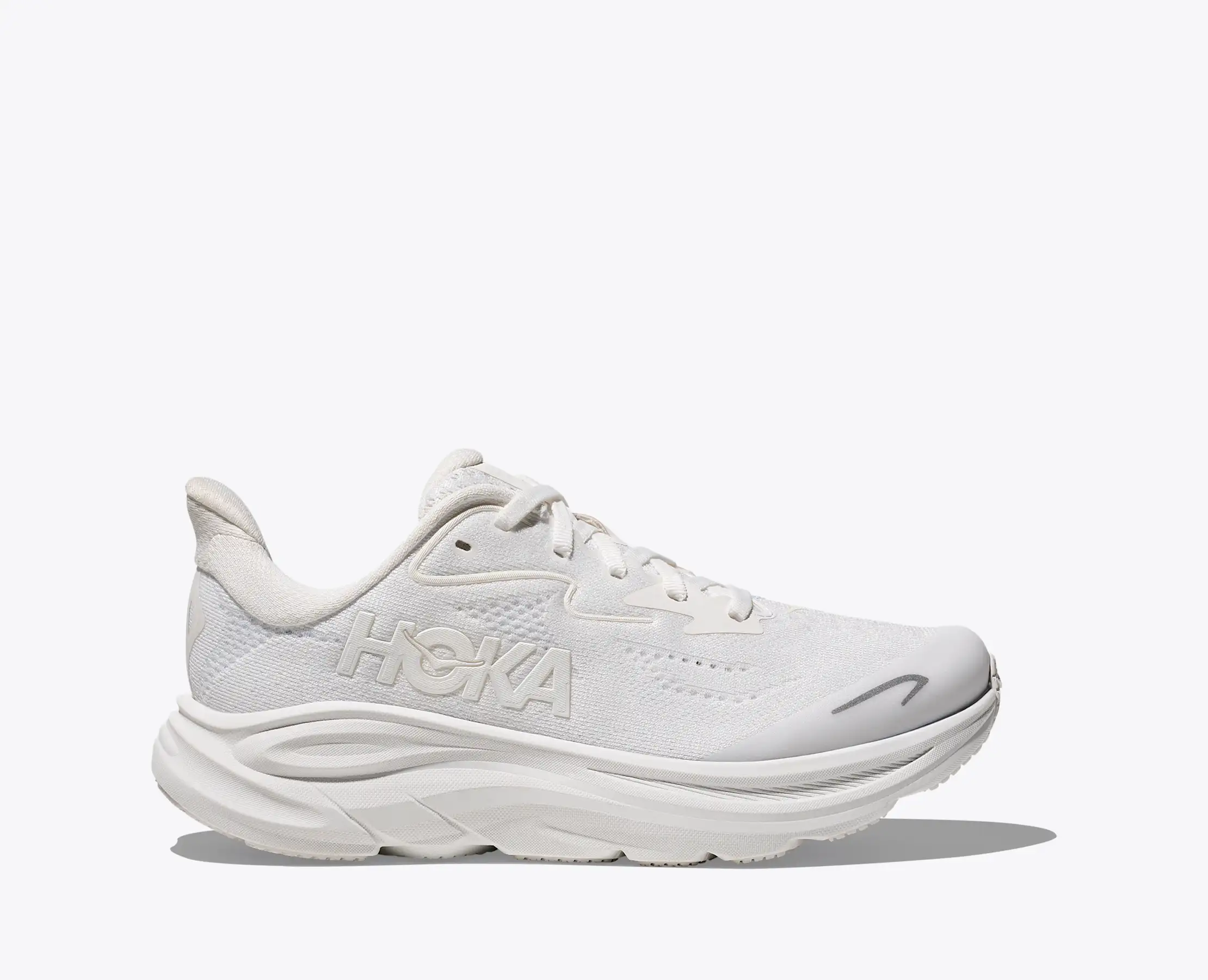 Hoka Big Kids Clifton 10 White White - Image 3