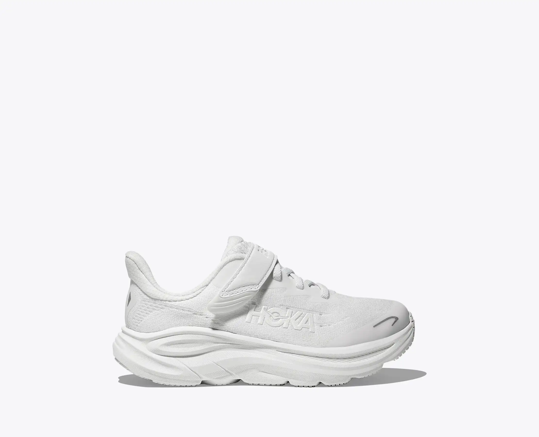 Hoka Little Kids Clifton 10 White White - Image 3