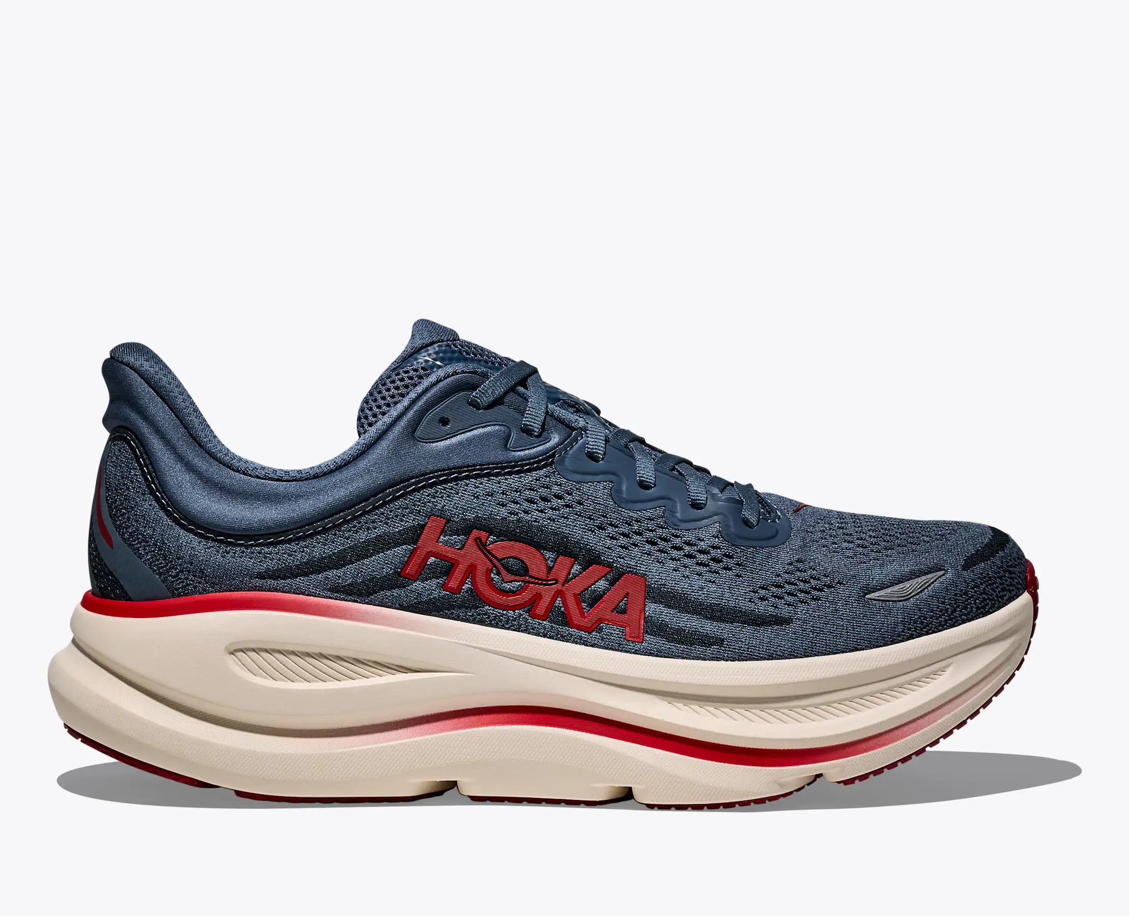 Hoka Men's Bondi 9 Thunder Cloud Vermillion - Image 2
