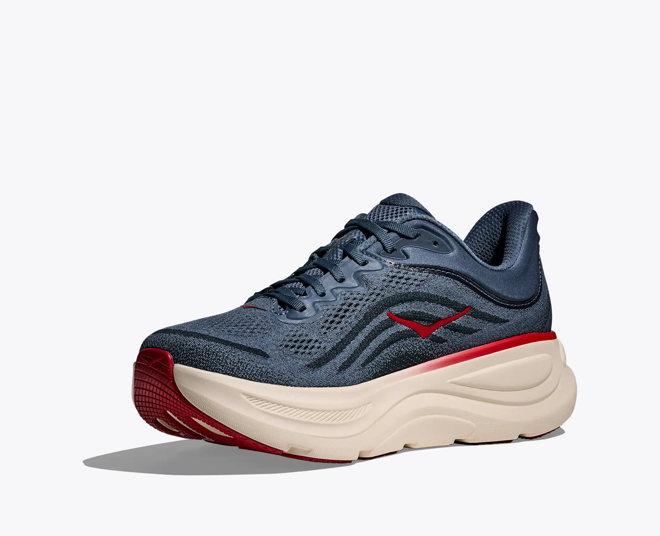 Hoka Men's Bondi 9 Thunder Cloud Vermillion - Image 3