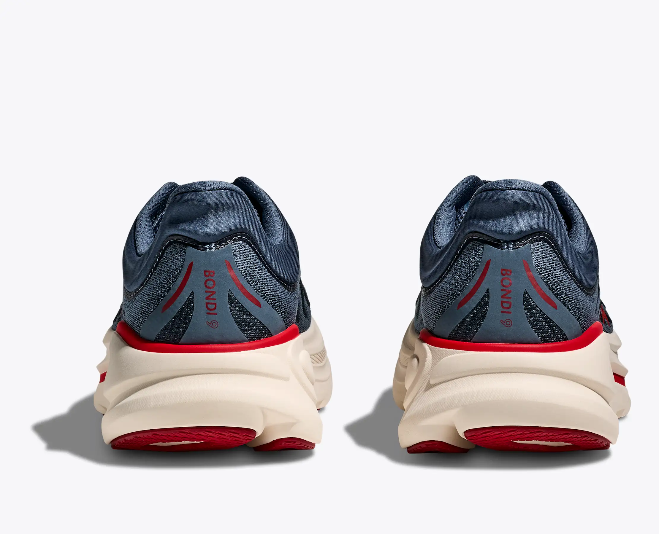 Hoka Men's Bondi 9 Thunder Cloud Vermillion - Image 5