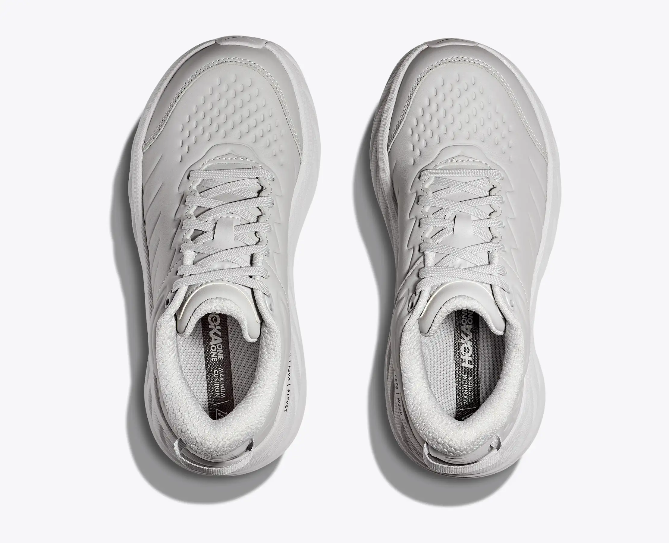 Hoka Men's Bondi Slip Resistant Harbor Mist Lunar Rock - Image 3
