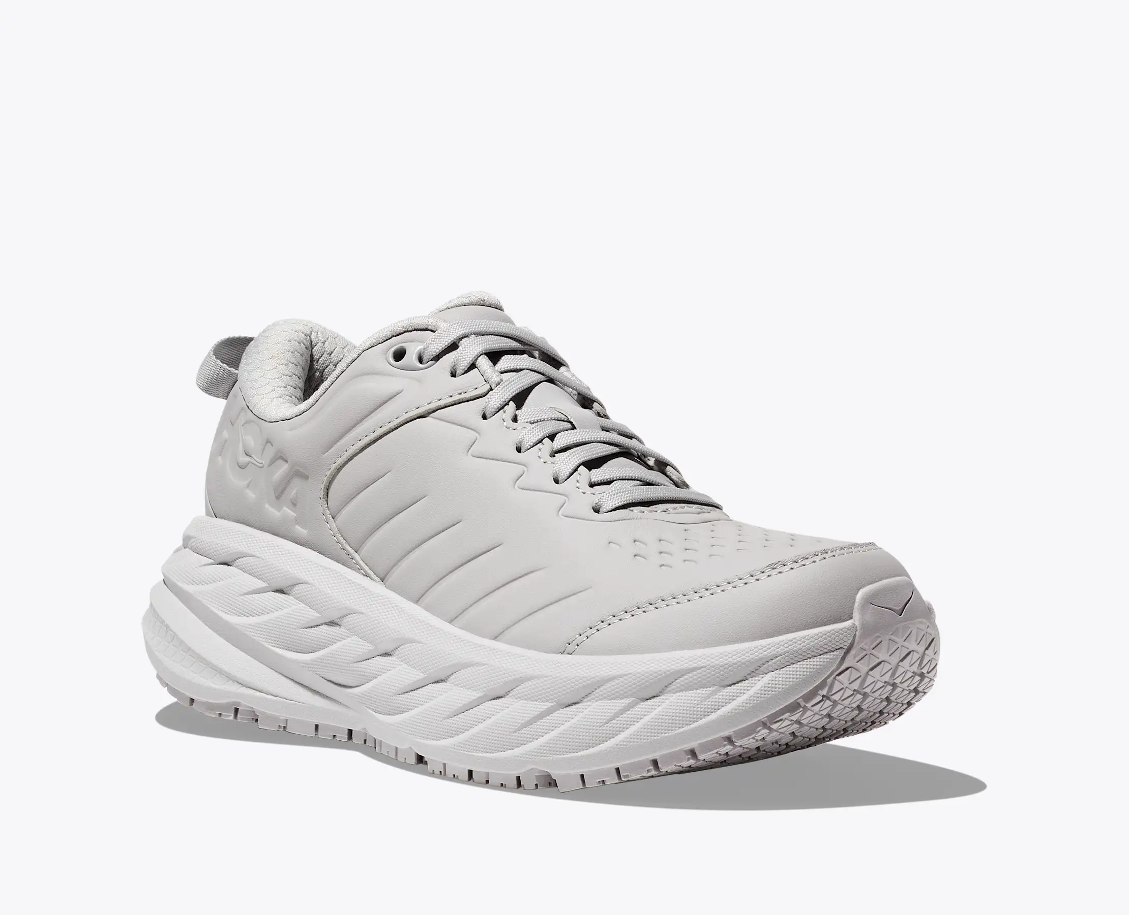 Hoka Men's Bondi Slip Resistant Harbor Mist Lunar Rock - Image 6