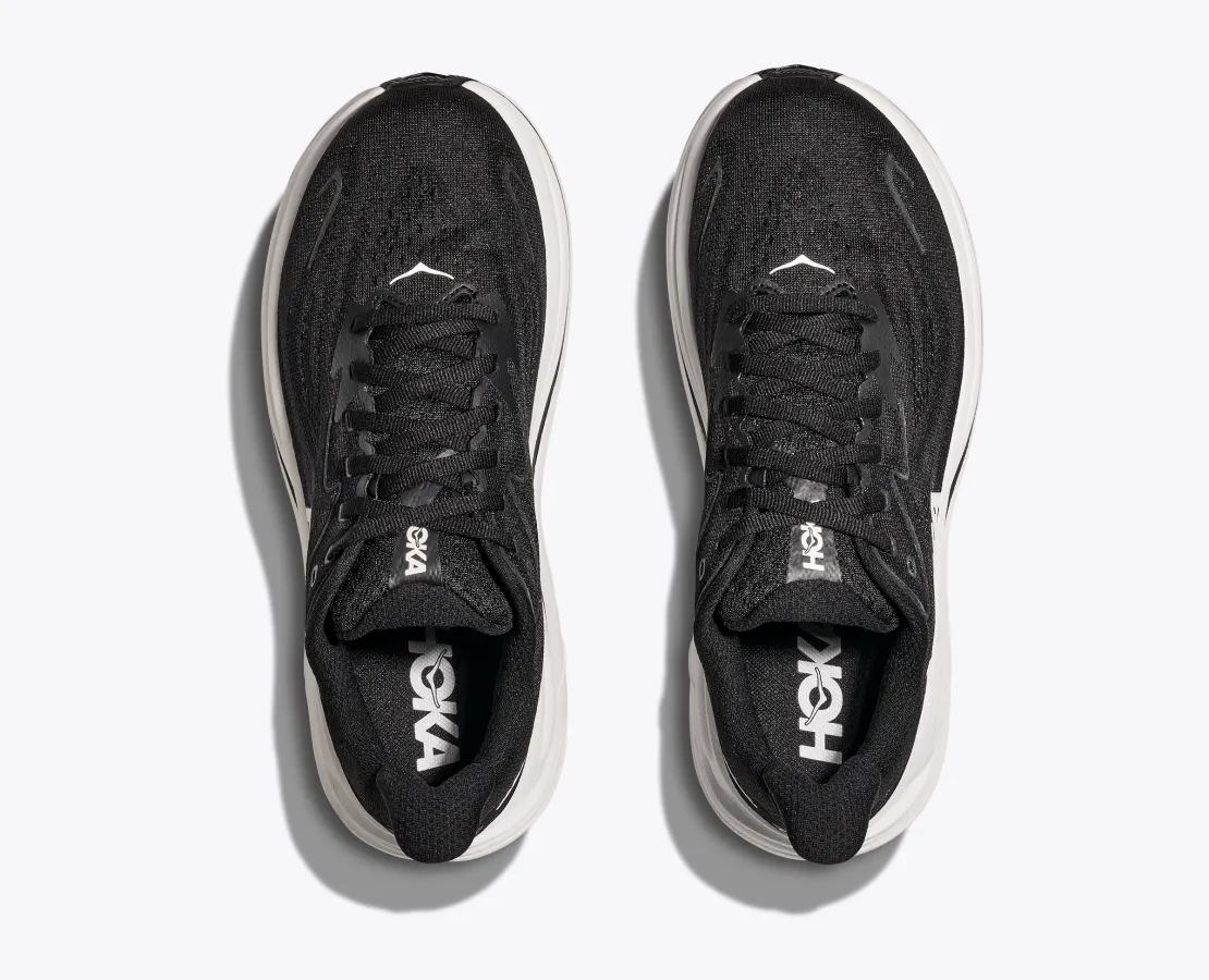 Hoka Men's Clifton 10 Black White - Image 4