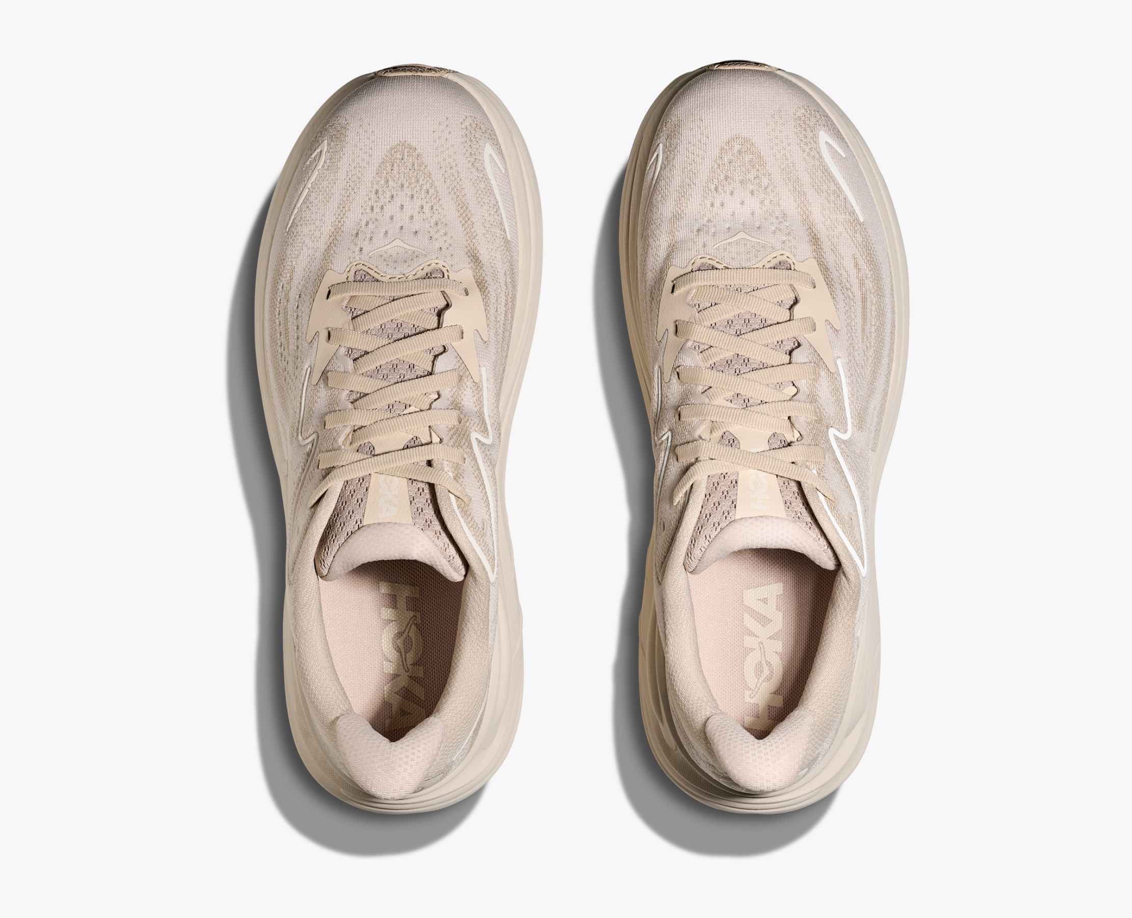 Hoka Men's Clifton 10 Oatmeal Oak Milk - Image 4